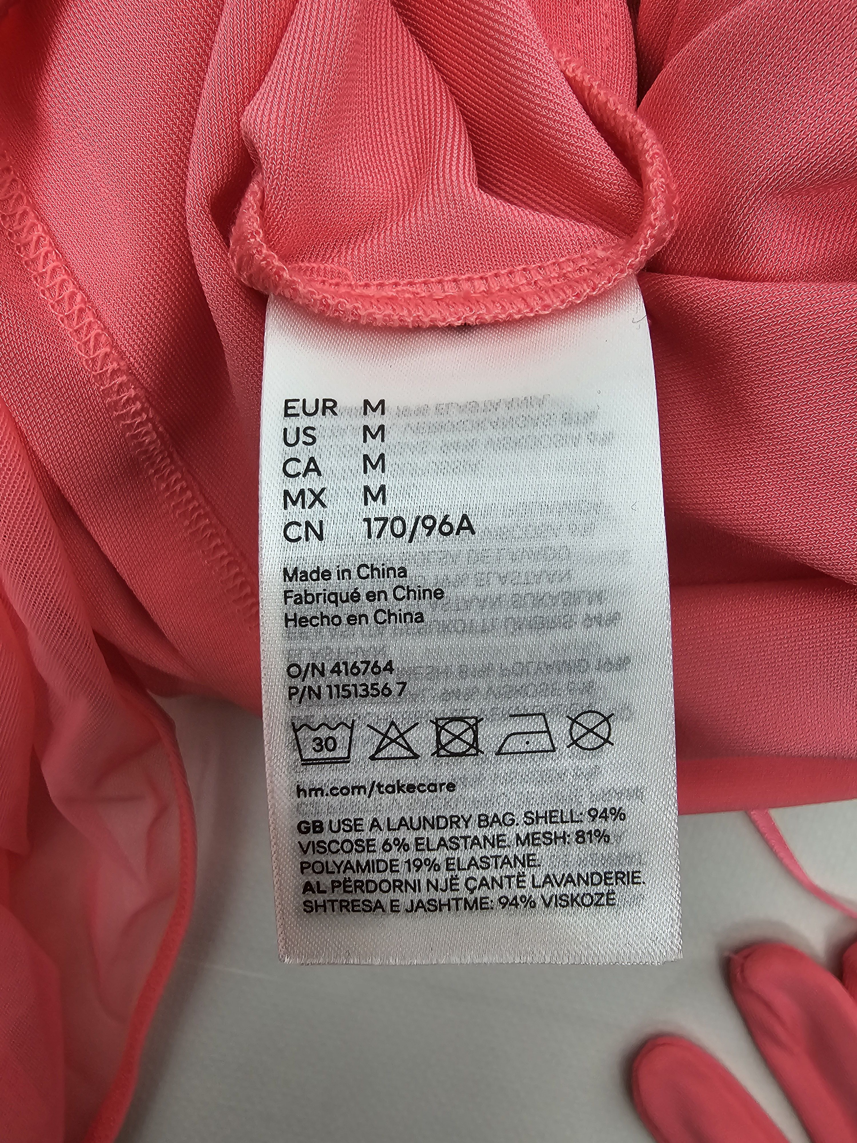 H&M × Mugler Mugler x H&M Pink Asymmetric One-Sleeve Ruched Mini Dress Size M / US 6-8 / IT 42-44 - 14 Thumbnail