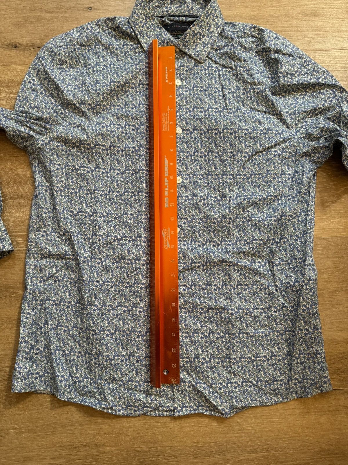 Tommy Hilfiger × Tommy Jeans × Vintage Floral All Over Print Tommy Button Up Dress Shirt Size US XL / EU 56 / 4 - 20 Thumbnail
