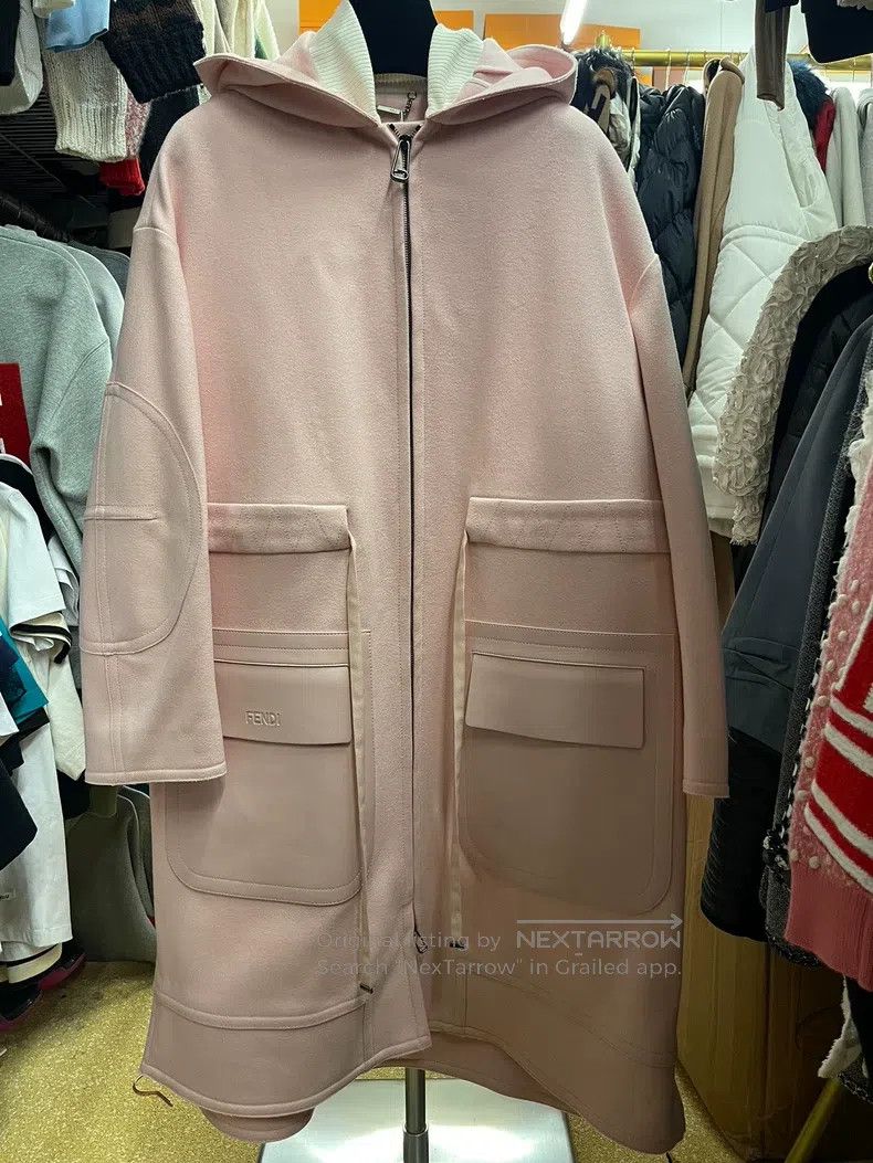 Fendi Fendi Pink Cashmere Coat Jacket Size XS / US 0-2 / IT 36-38 - 1 Thumbnail