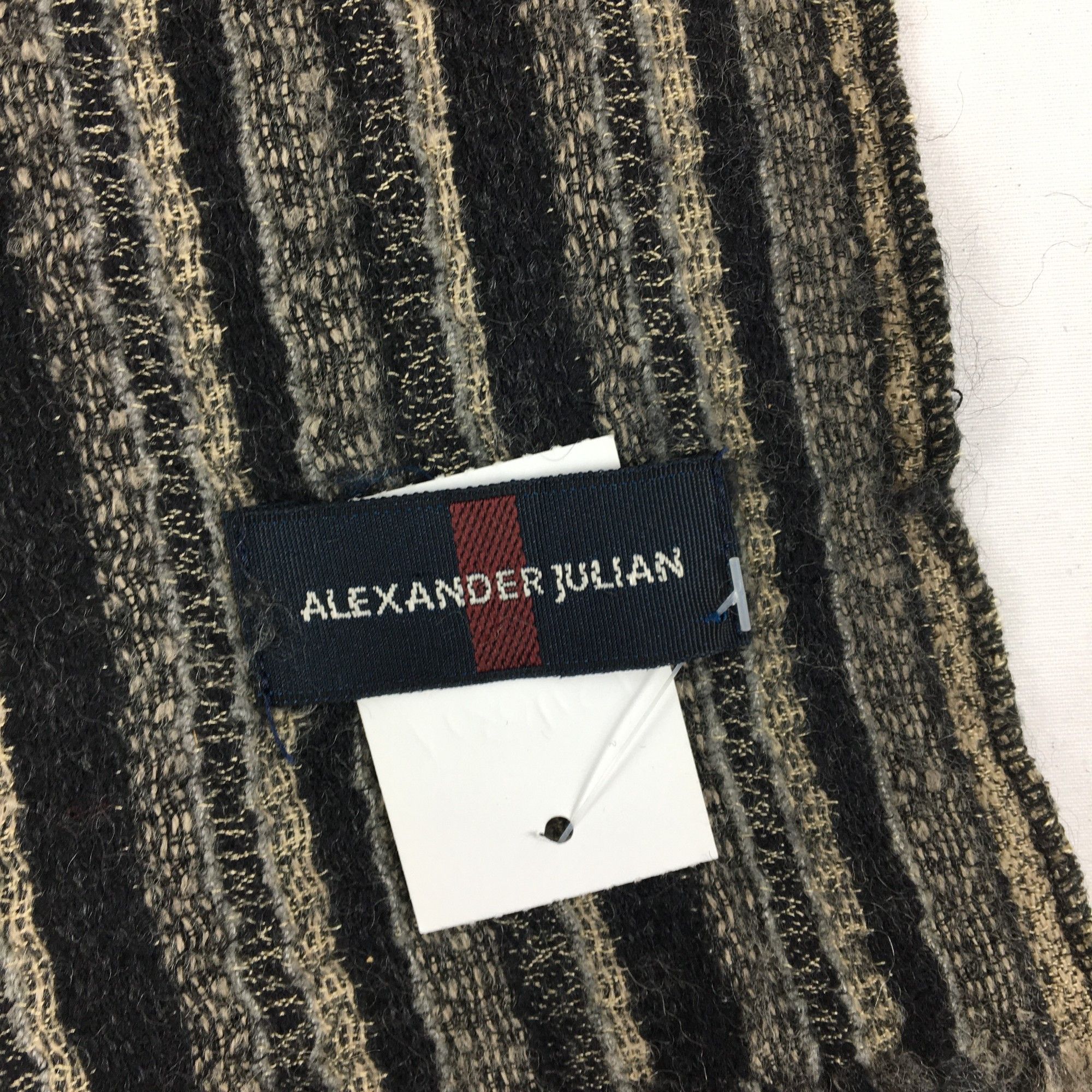 Alexander Julian Vintage Alexander Julian Scarf Muffler Wool Cashmere Scarves Size ONE SIZE - 4 Thumbnail