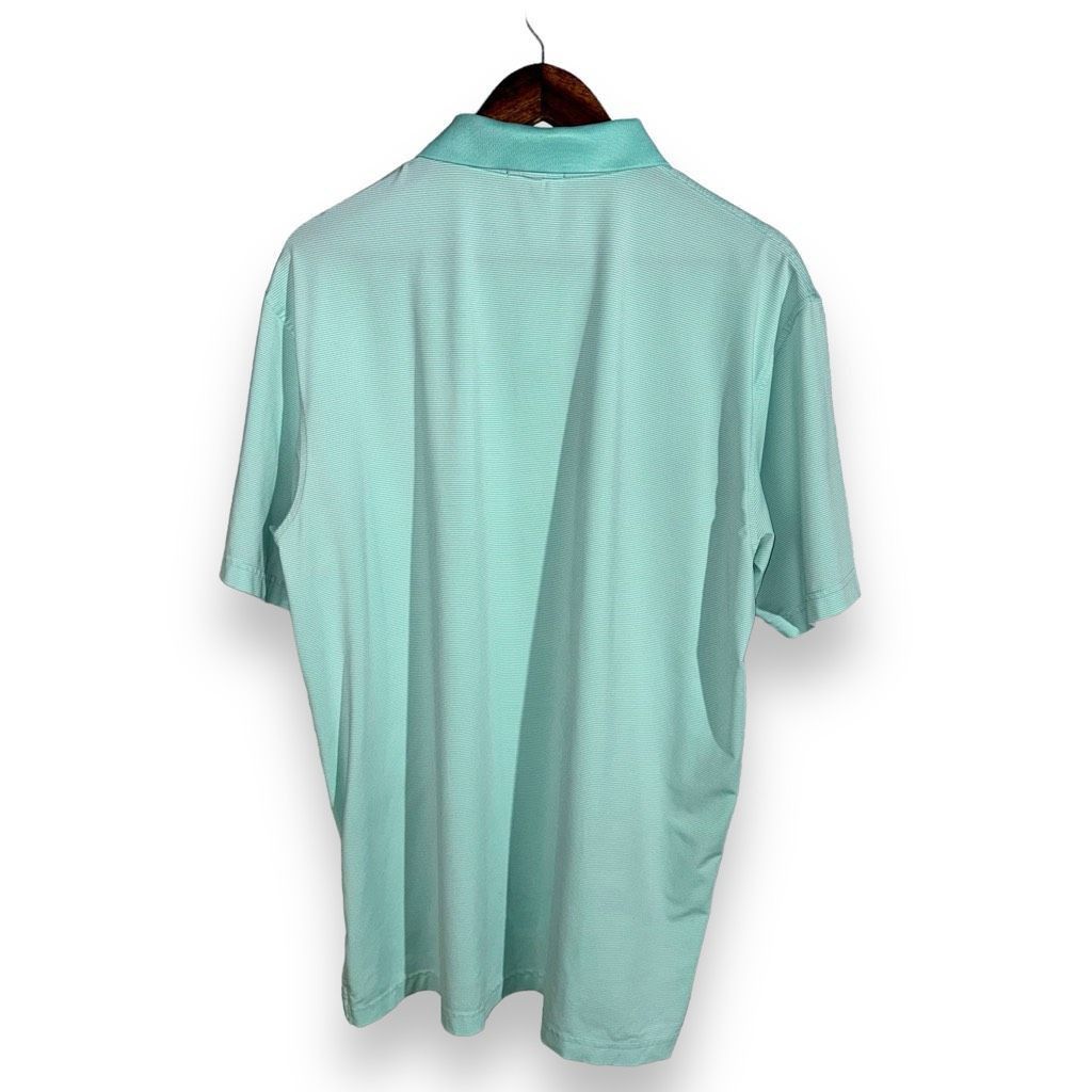 Peter Millar Peter Millar Teal Blue Summer Comfort Golf Polo Shirt Size L Size US L / EU 52-54 / 3 - 12 Thumbnail