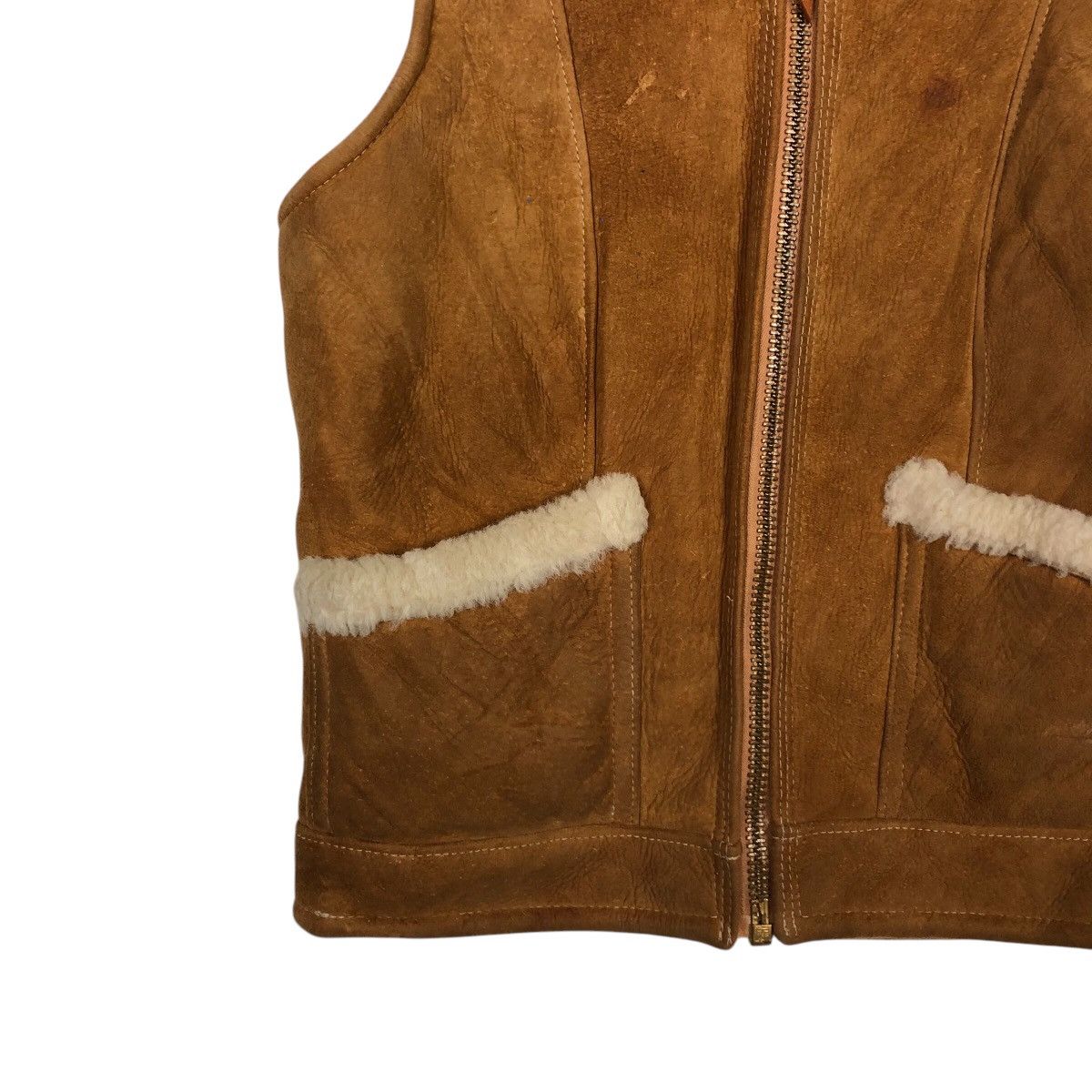 Aero Leathers 📌Vintage Vest Genuine Leather Jacket Shearling Overland Size US S / EU 44-46 / 1 - 5 Thumbnail