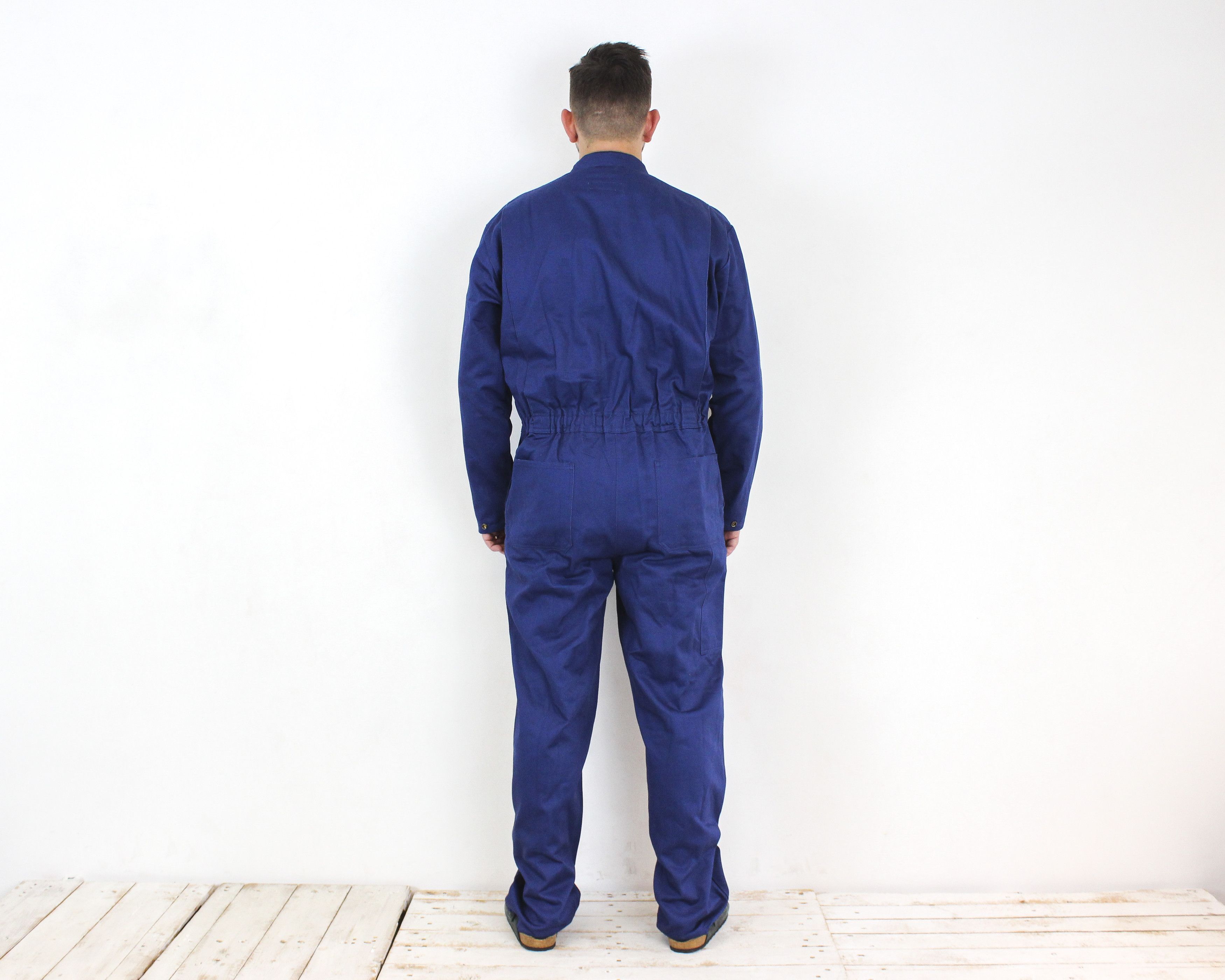 Vintage Wenaas Workwear Mens M Jumpsuit Boilersuit Coverall Chore Size US 36 / EU 52 - 6 Thumbnail