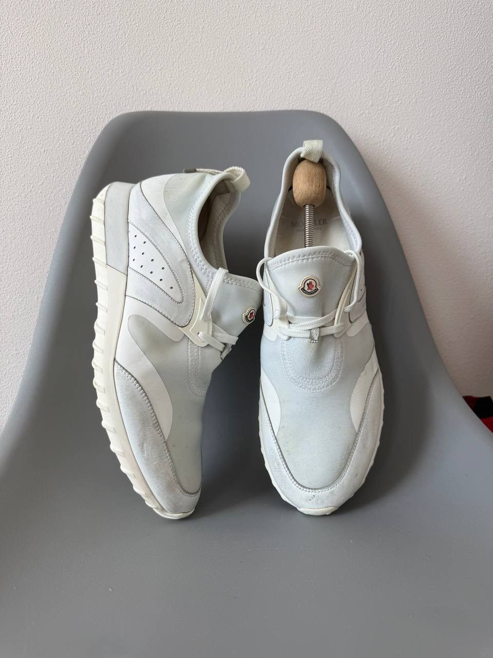 Moncler Moncler vintage distressed sneakers size 45 Size US 11 / EU 44 - 1 Thumbnail