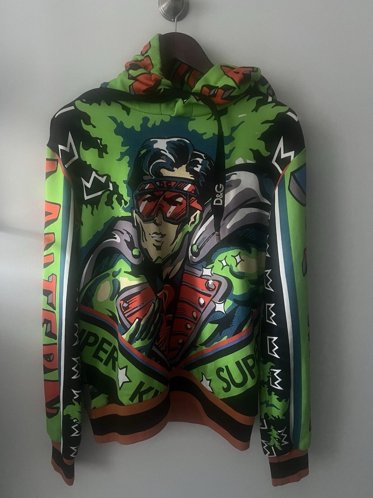 Dolce & Gabbana Superhero King Print Hoodie In Multicolor Size 48 Size US M / EU 48-50 / 2 - 1 Thumbnail