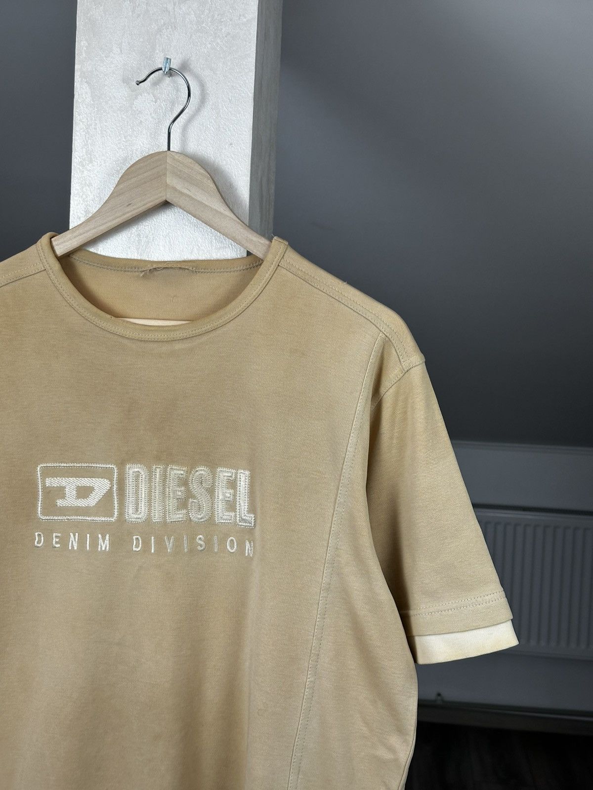 Diesel Vintage Y2K Diesel Navy Embroidered Logo Tee Size US L / EU 52-54 / 3 - 3 Thumbnail