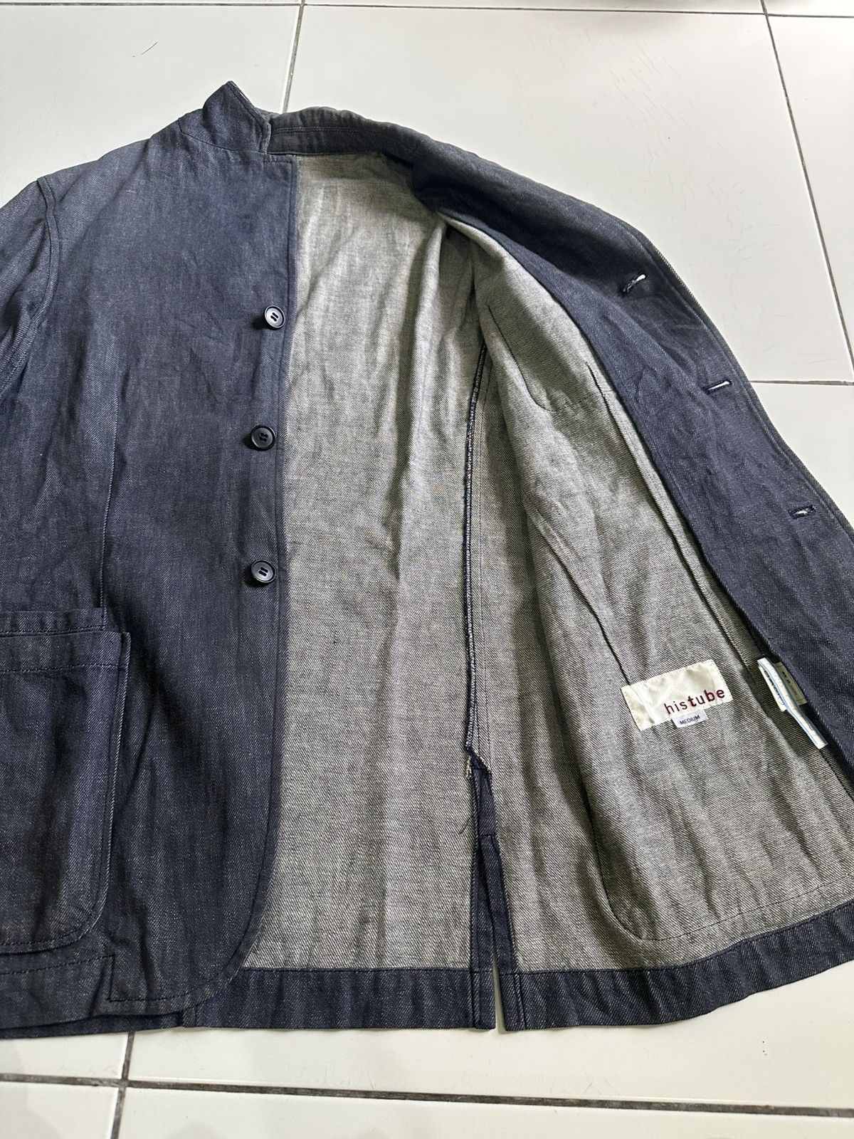 Designer × Japanese Brand Vintage Histube Indigo Style Men’s Coat Size US M / EU 48-50 / 2 - 7 Thumbnail