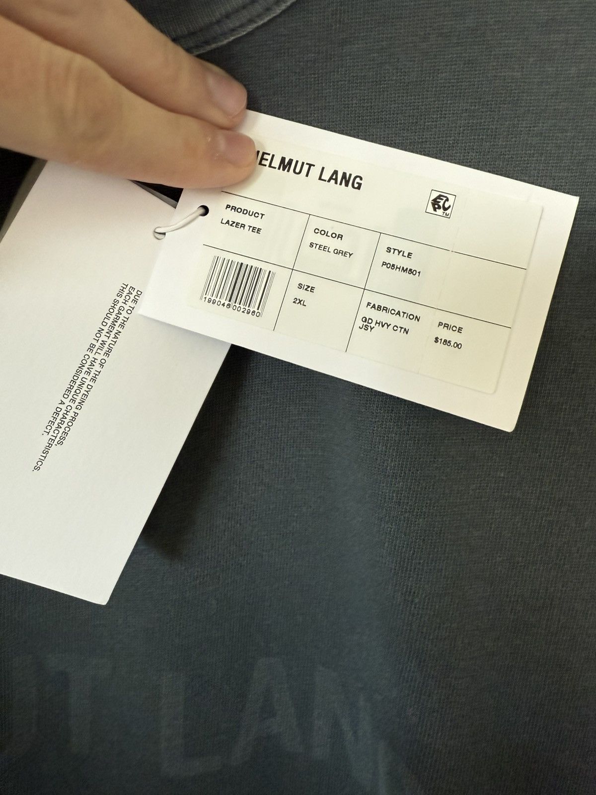 Helmut Lang Helmut Lang Lazer Tee Size US XXL / EU 58 / 5 - 4 Thumbnail