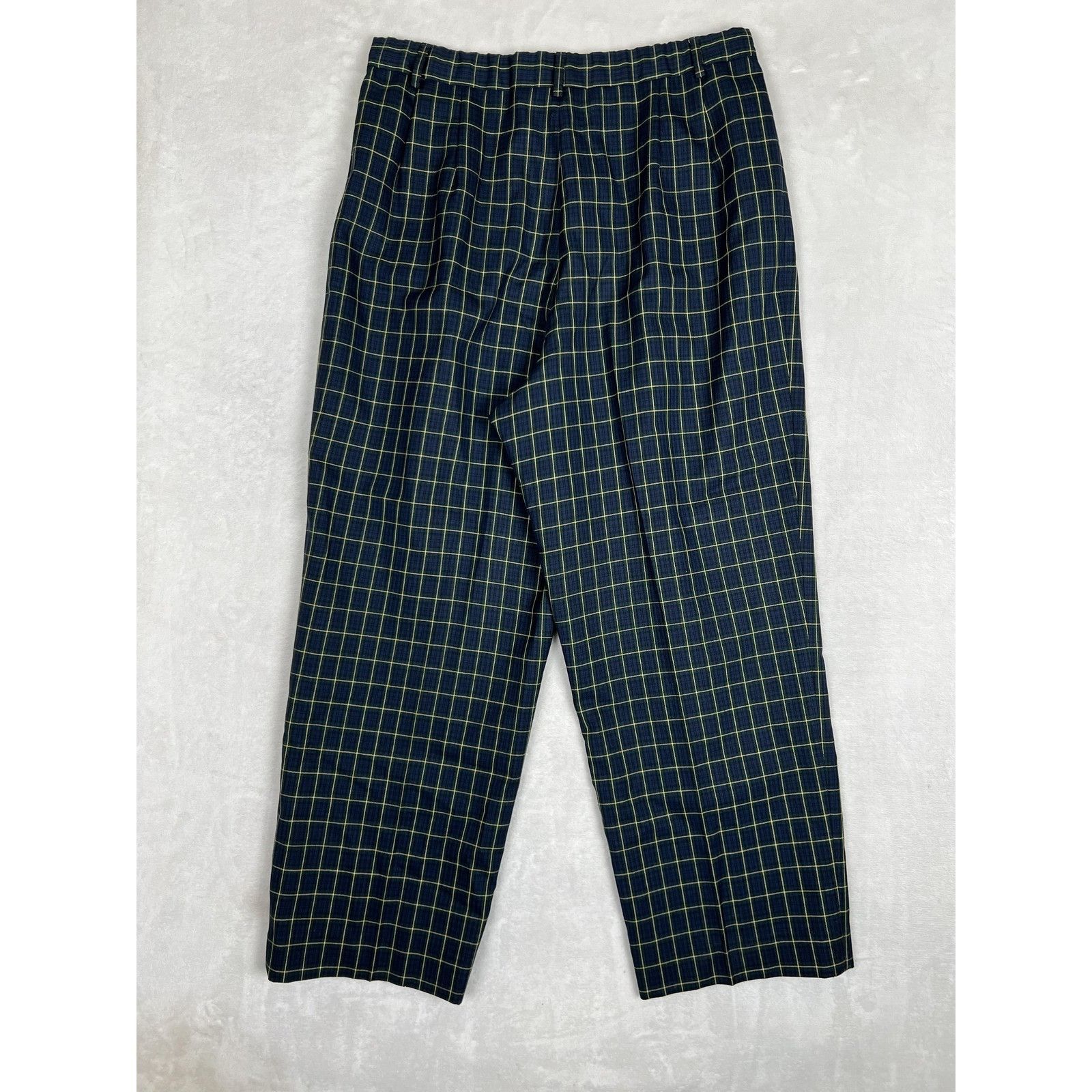 Pendleton Vintage Pendleton Pants Womens 16 Blue Plaid Wool Pleated Ta Size 32" / US 10 / IT 46 - 7 Thumbnail