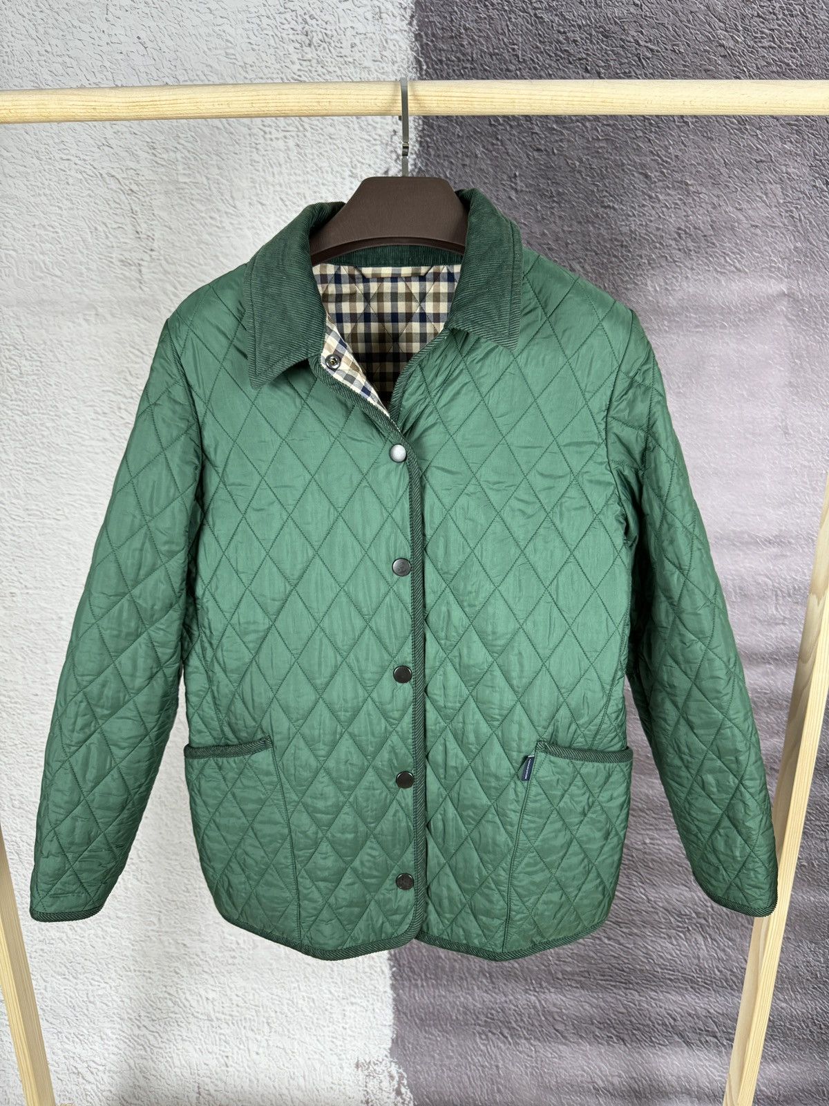 Aquascutum Aquascutum Green Quilted women’s jacket check size M Size M / US 6-8 / IT 42-44 - 1 Thumbnail