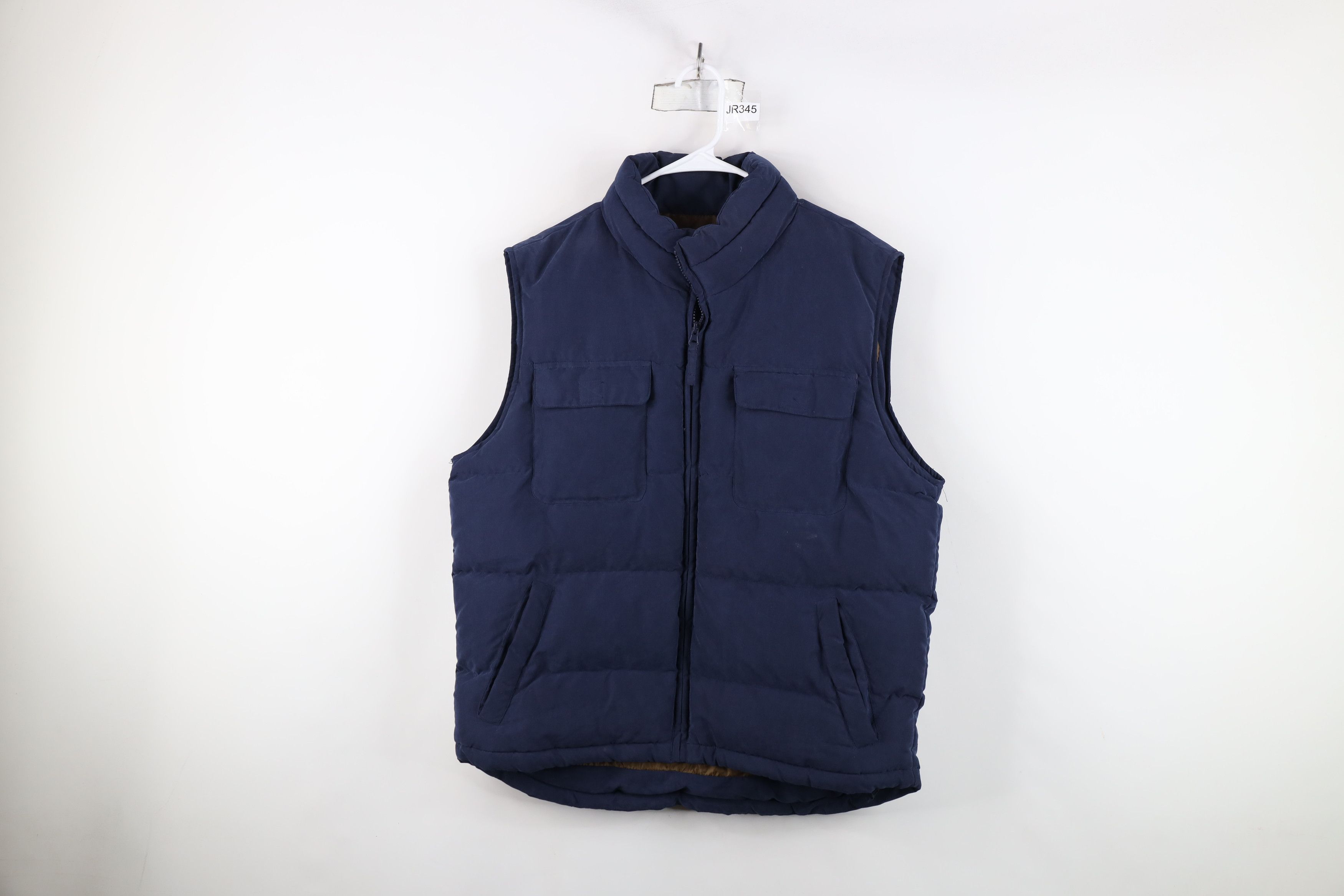 Vintage Vintage 90s Streetwear Microfiber Puffer Vest Jacket Blue Size US M / EU 48-50 / 2 - 1 Thumbnail