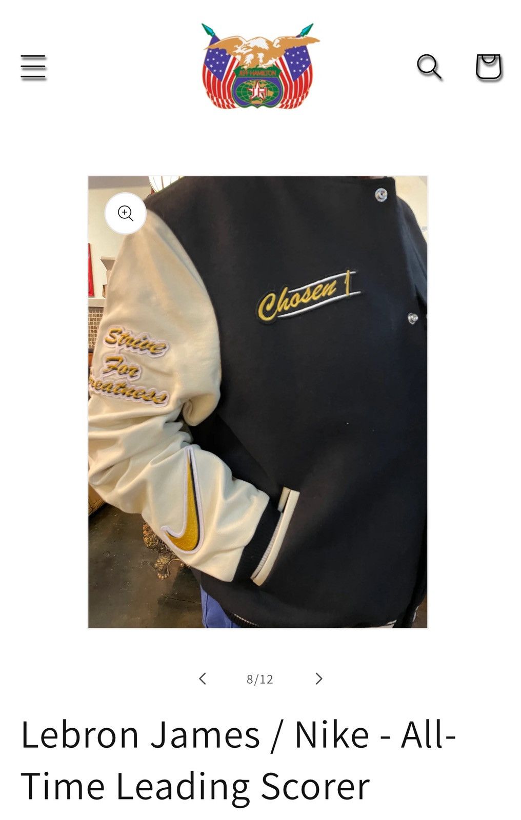 Jeff Hamilton Jeff Hamilton x Nike for LeBron James All-Time NBA Scoring Size US L / EU 52-54 / 3 - 9 Thumbnail