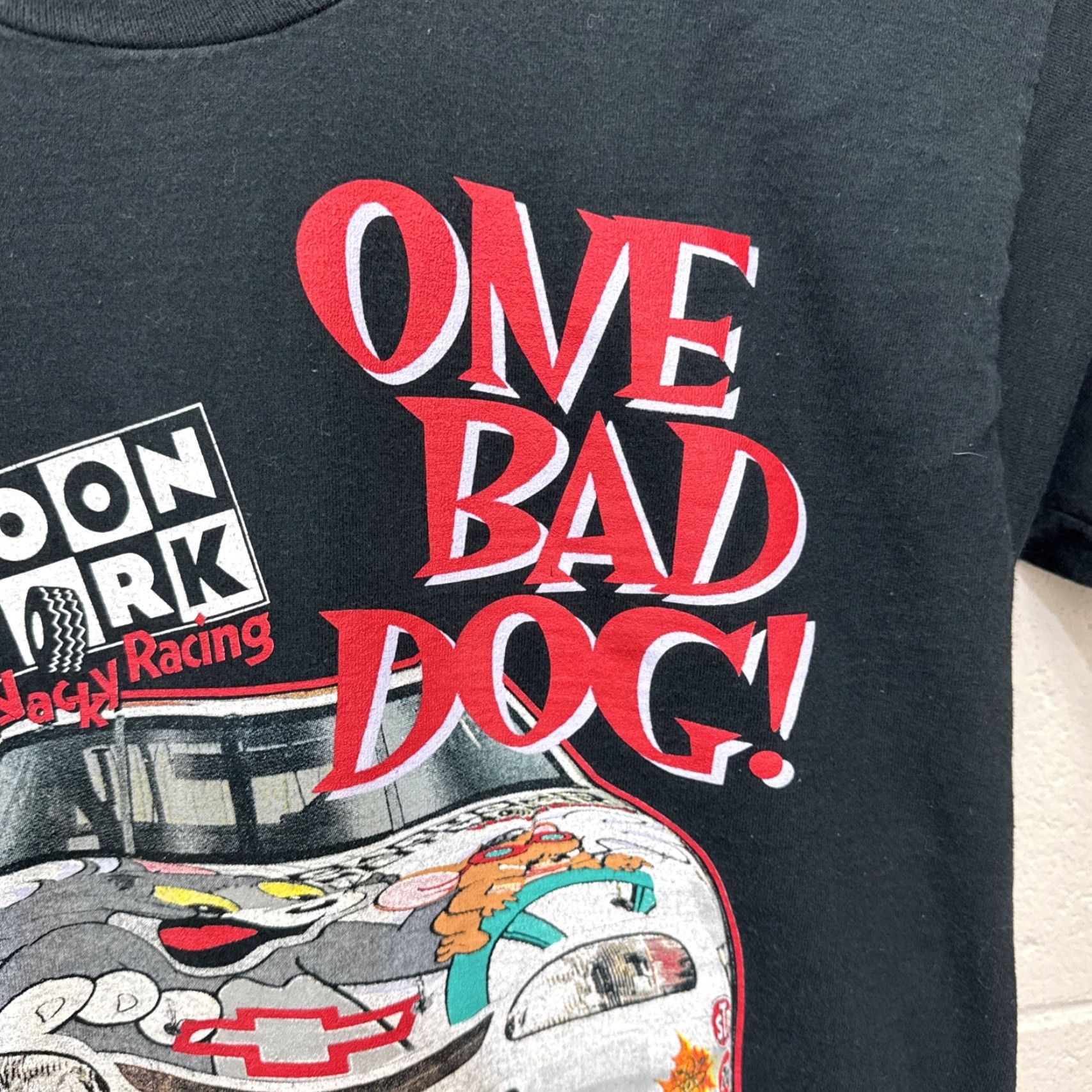 Vintage VINTAGE 90s Cartoon Network Muttley Wacky Racing T-Shirt Men Large Black Cartoon Racing Mens Size US L / EU 52-54 / 3 - 6 Thumbnail