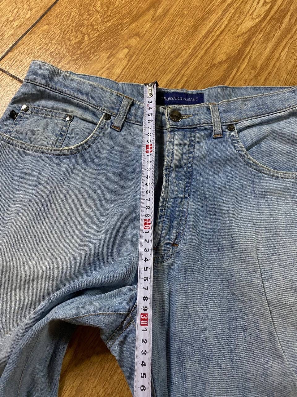 Trussardi × Vintage Vintage Short Denim Trussardi Flared Style Double Waist Size US 32 / EU 48 - 15 Thumbnail