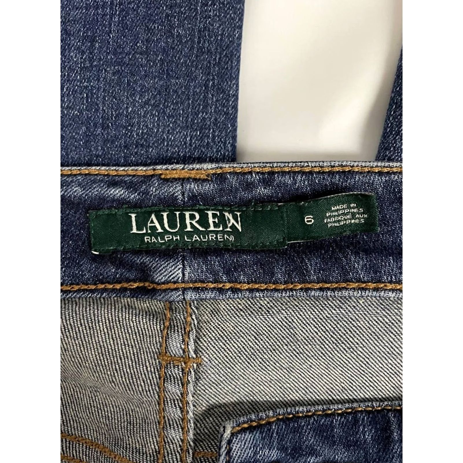 Ralph Lauren Lauren Ralph Lauren Jeans Mens 30x29 Blue Denim Straight 5-Pocket Regular Comfort Style Classic Modern Clothes Men Size US 31 - 3 Thumbnail