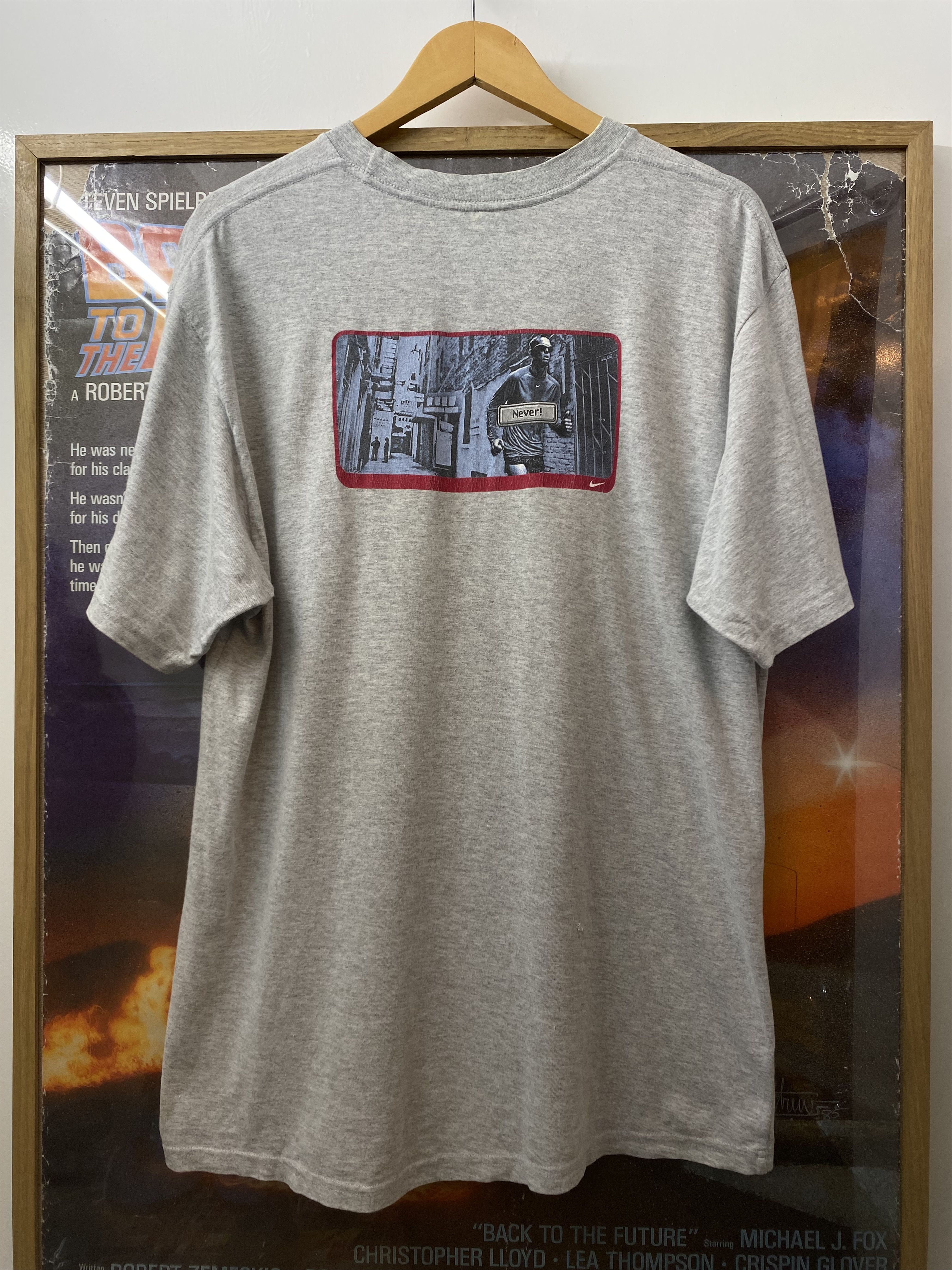 Nike 00s Nike Never Ready To Quit Running Graphic T Shirt Size US L / EU 52-54 / 3 - 2 Thumbnail