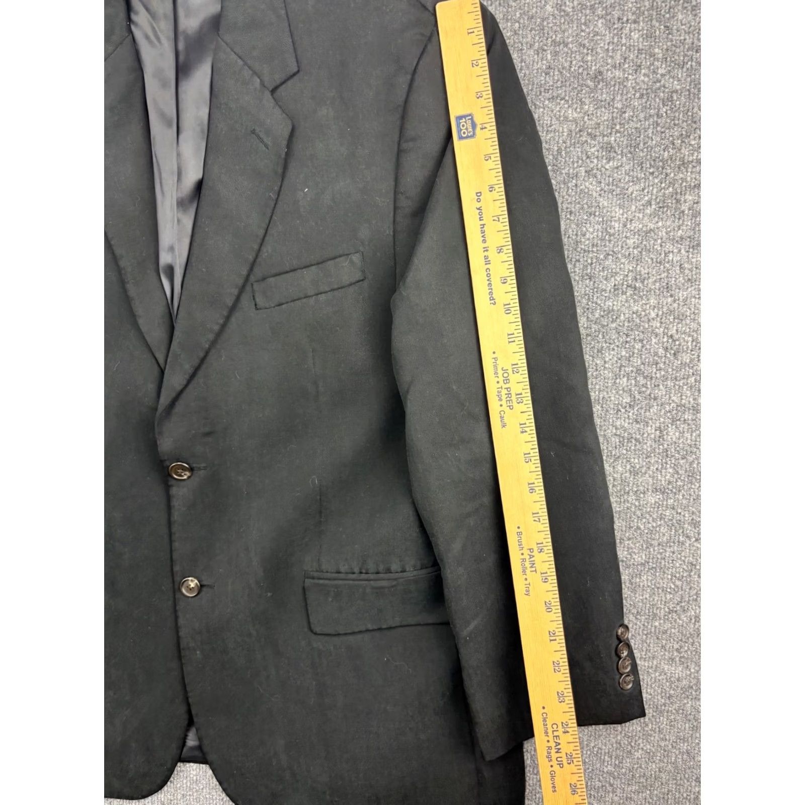Ralph Lauren VINTAGE Ralph Lauren Dillards Blazer Jacket Men 44R Black Sport Coat Blazer / 2 Piece Suit Jacket Shirt? Size 44R - 3 Thumbnail