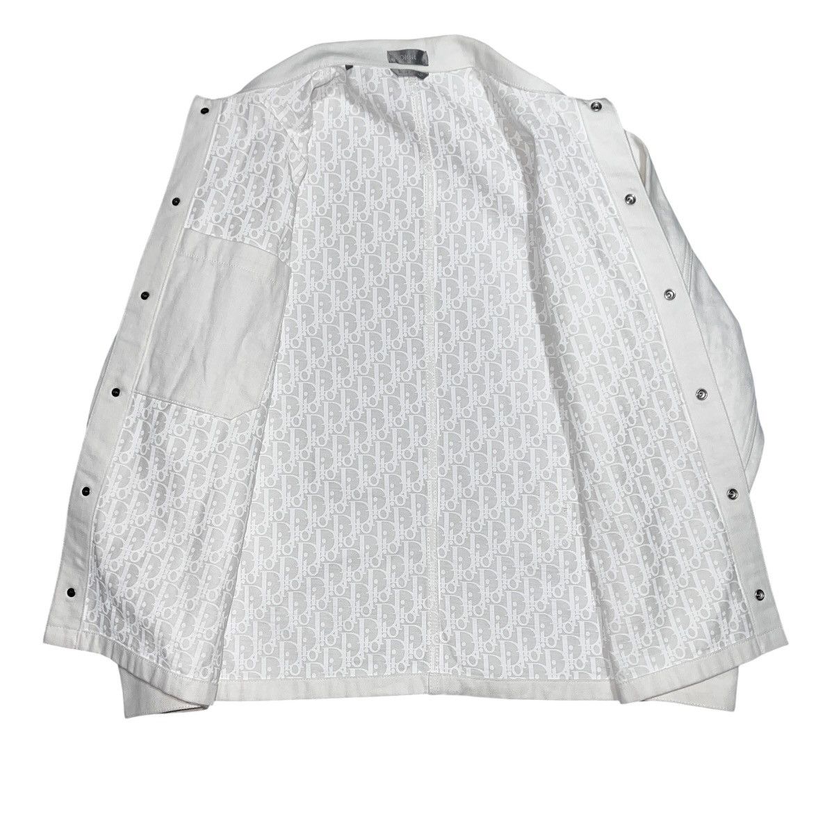 Dior DIOR × Kenny Scharf 2021SS Oblique Lining White Denim Jacket Size US M / EU 48-50 / 2 - 5 Thumbnail