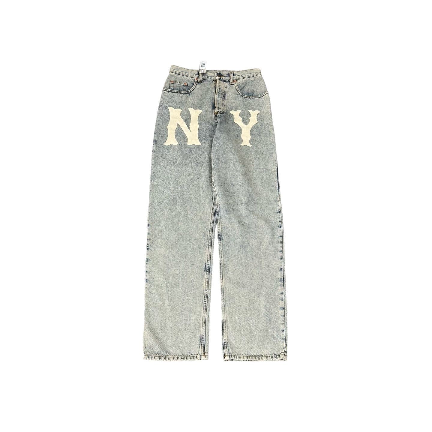 Gucci Gucci NY Patch Distressed Denim Jeans 29 Size US 29 - 1 Thumbnail