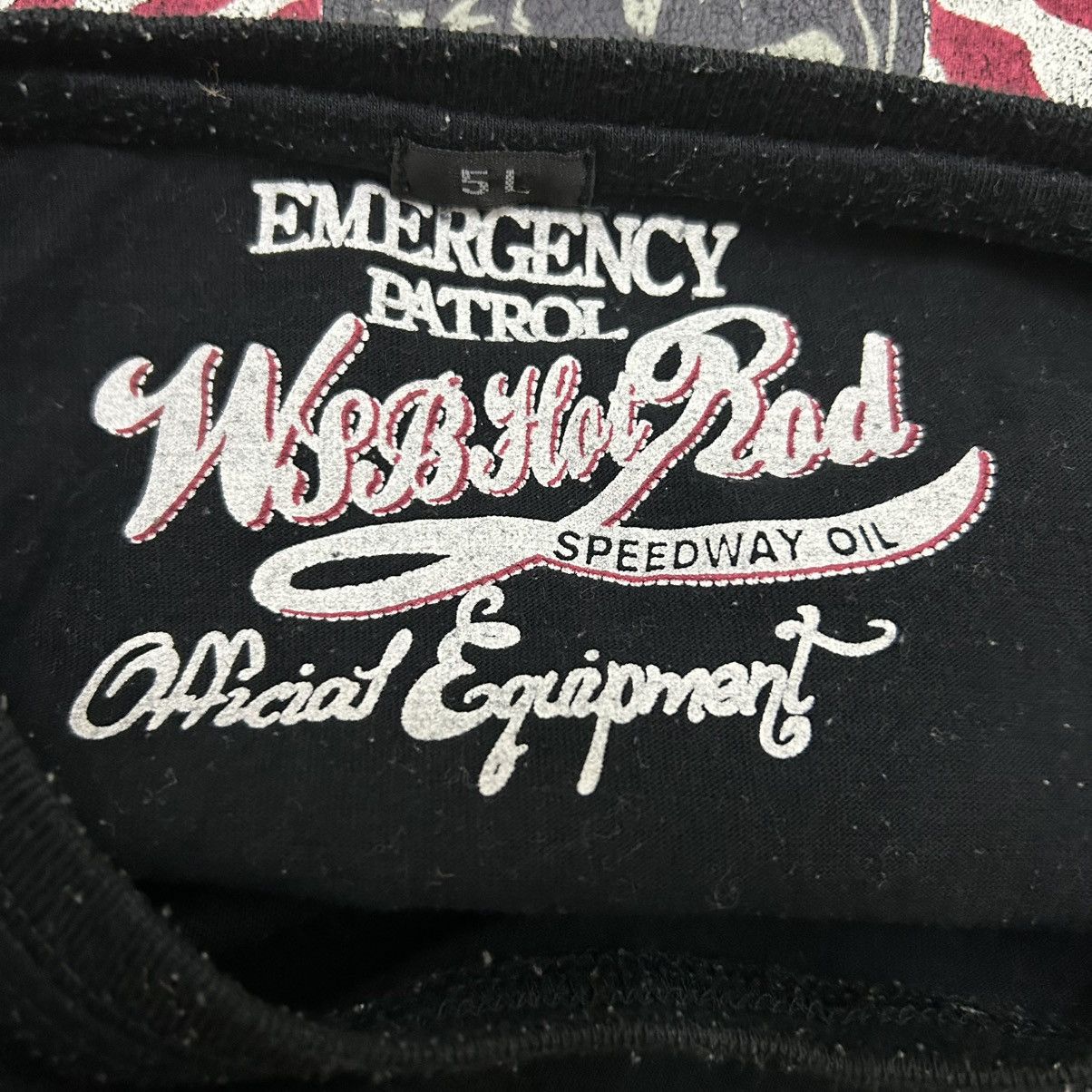Vintage Vintage EMERGENCY PATROL Wing Flat Print Long Sleeve tee Size US XXL / EU 58 / 5 - 8 Thumbnail