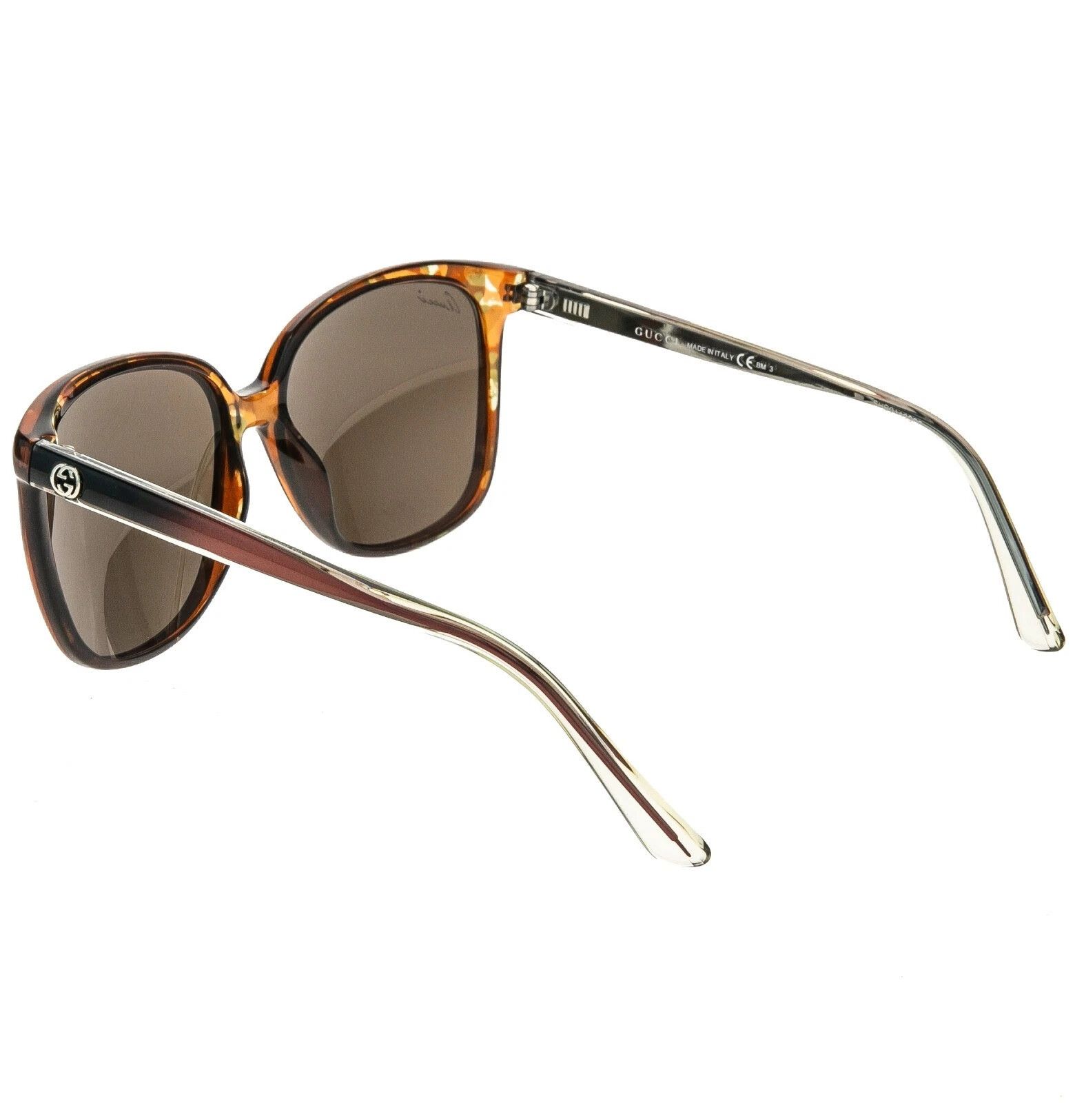 Gucci GUCCI GG3696S 3696 Crystal Brown Havana Mirrored Sunglasses Size ONE SIZE - 7 Thumbnail