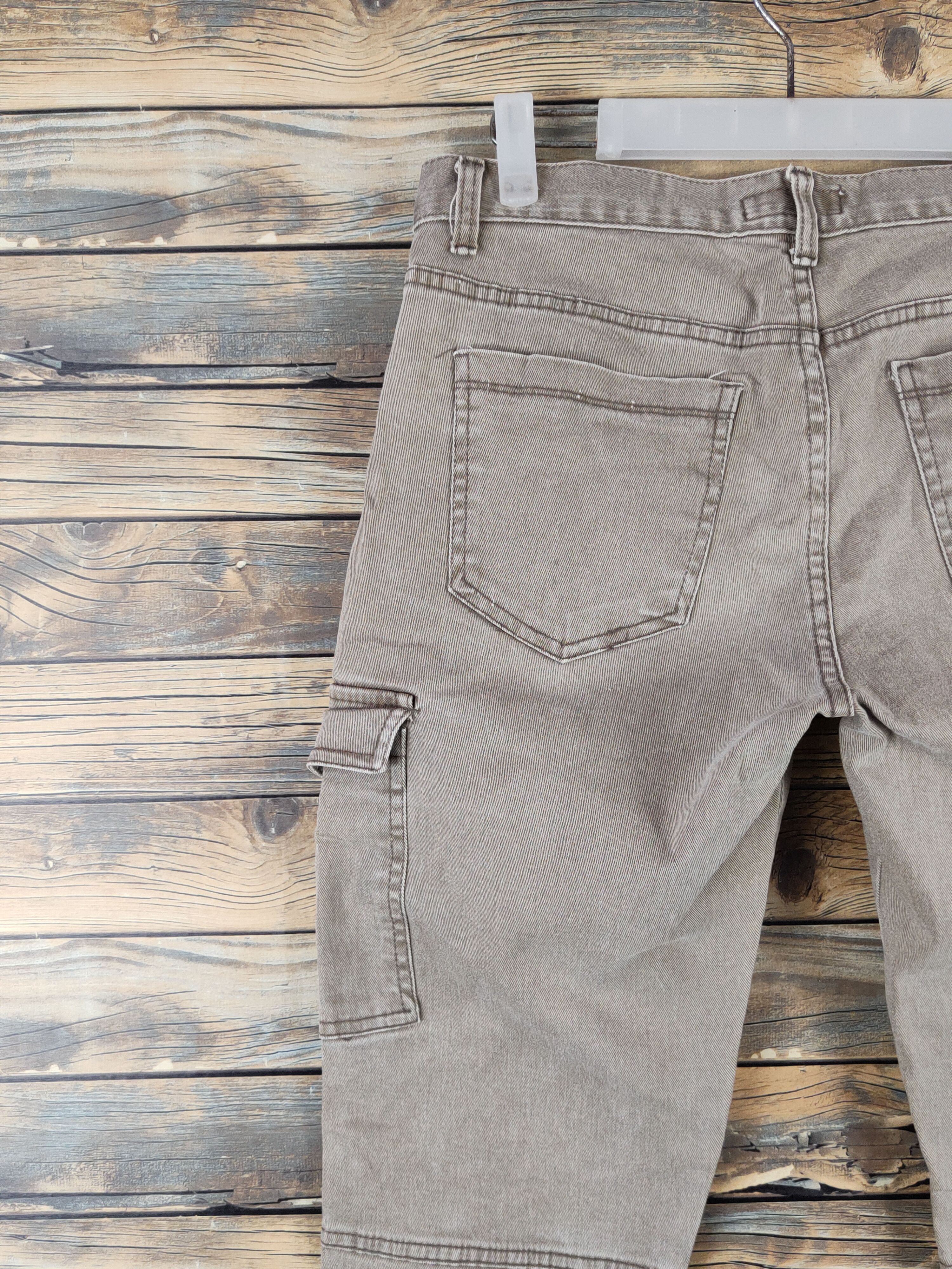 Japanese Brand DL Twist Olive Faded Multipocket Tactical Cargo Pants #278 Size 30" / US 8 / IT 44 - 8 Thumbnail