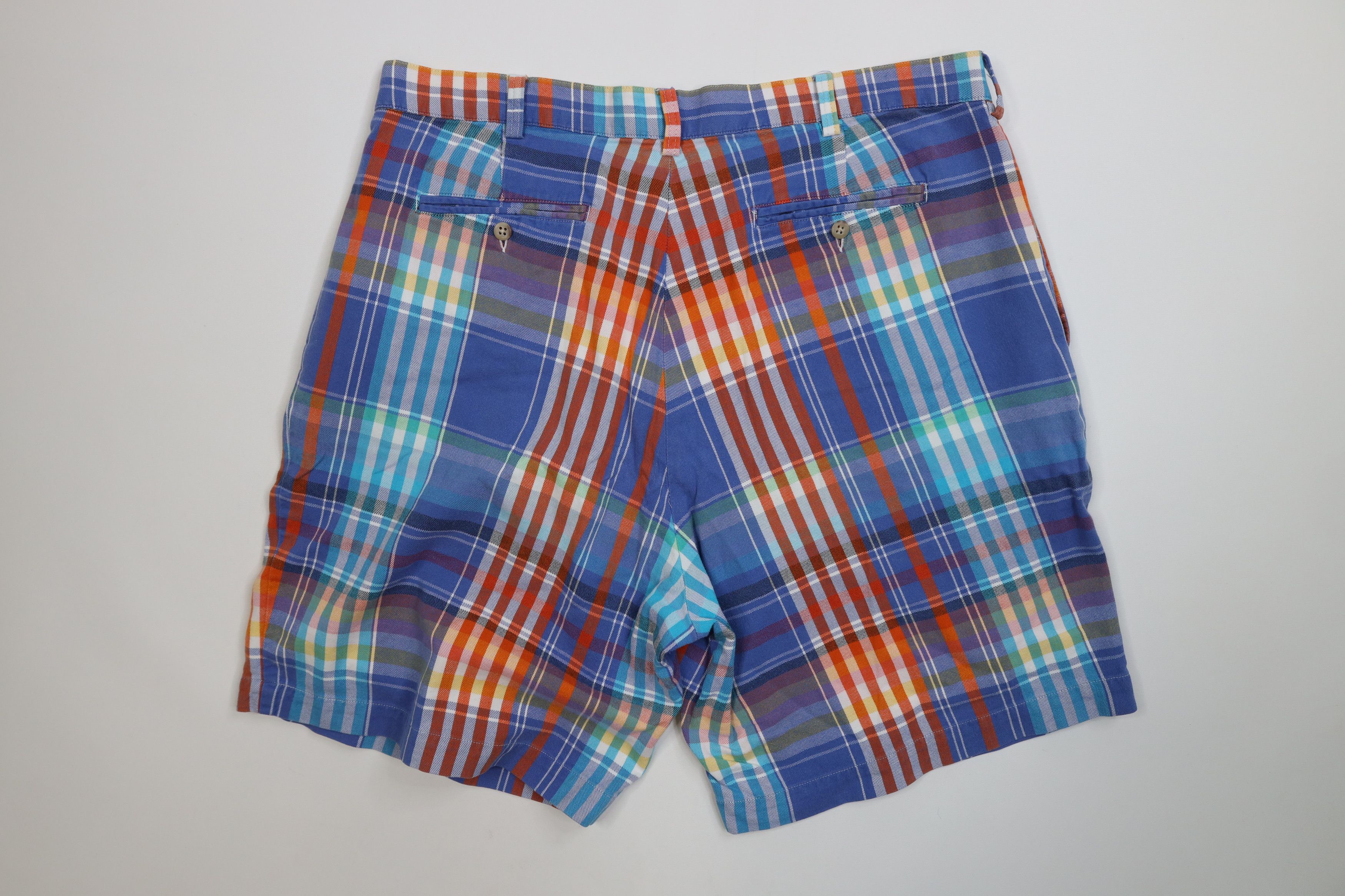 Ralph Lauren Vintage 90s Ralph Lauren Madras Plaid Flannel Chino Shorts Size US 38 / EU 54 - 8 Thumbnail