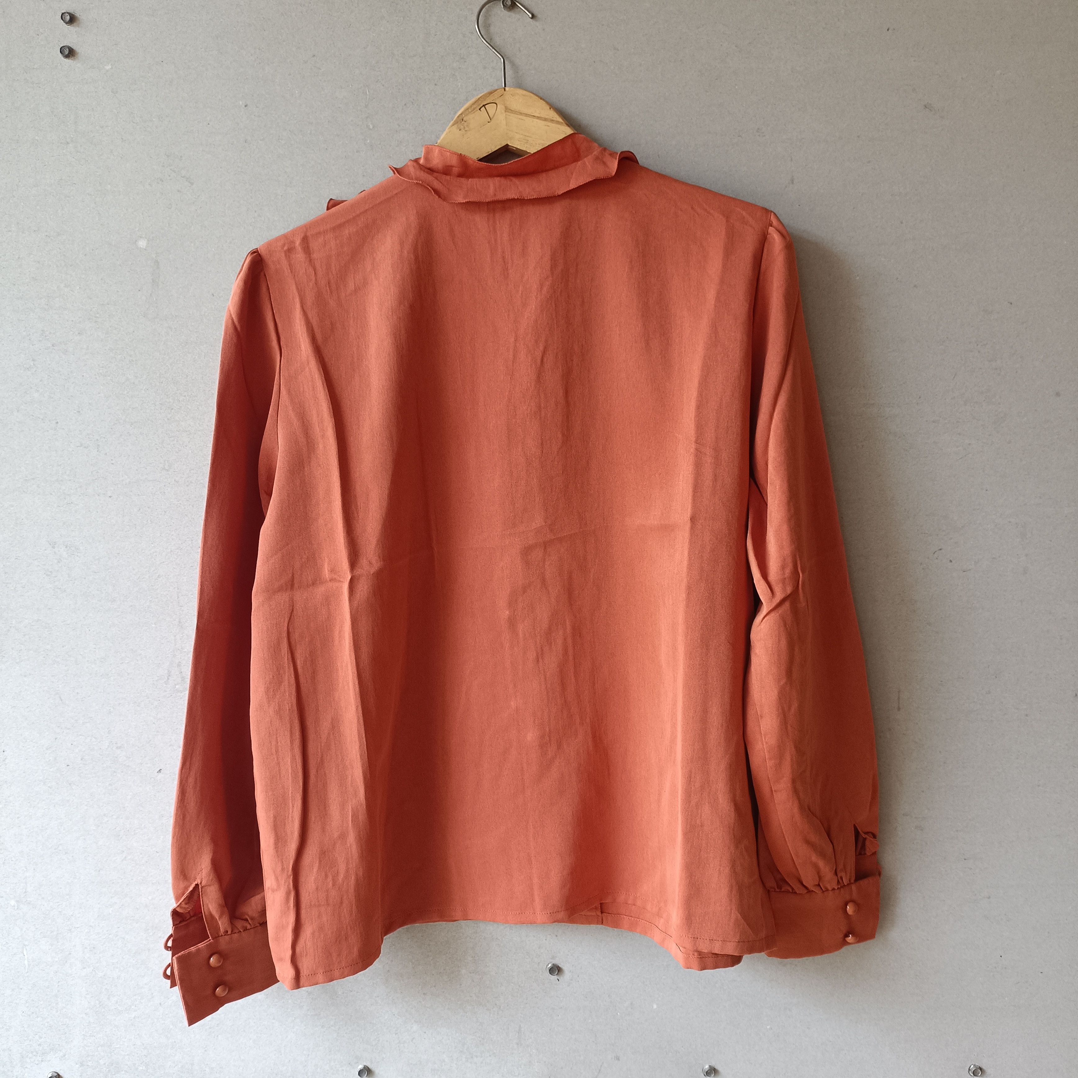 Balenciaga Vintage Balenciaga Ruffle tops blouses Size M / US 6-8 / IT 42-44 - 6 Thumbnail