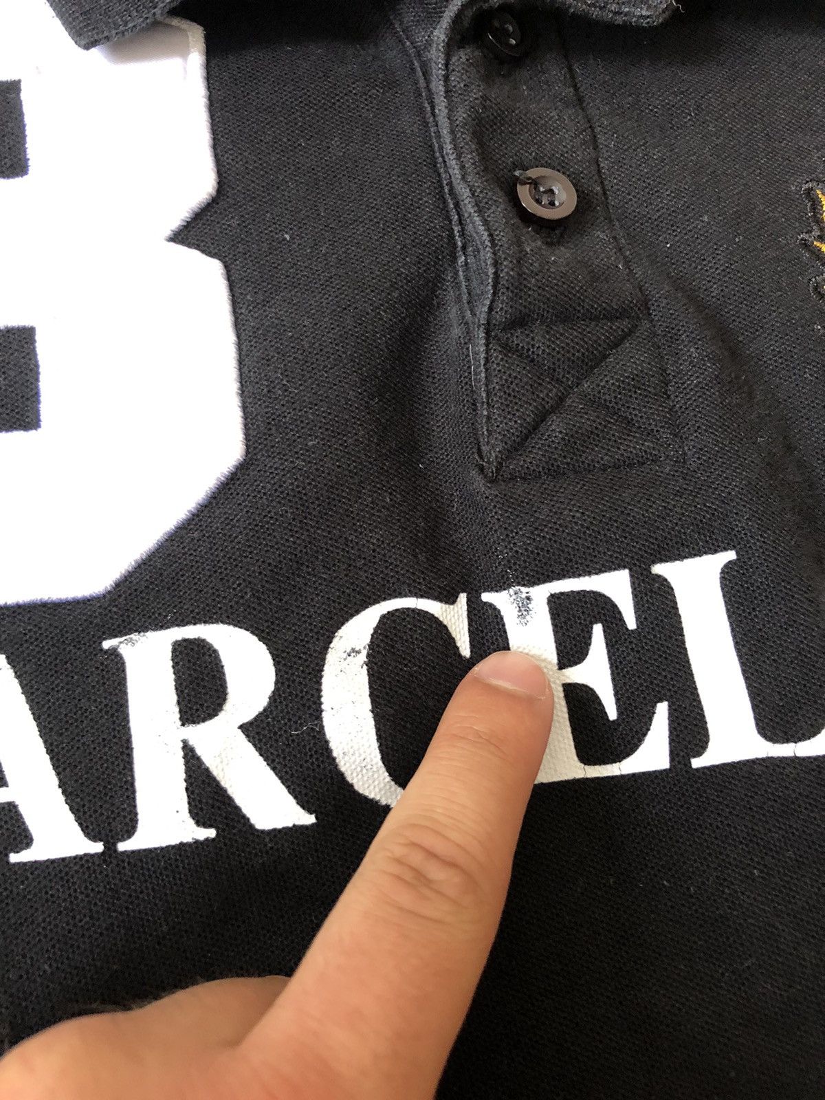 Vintage Vintage Barcelona Big Logo Like Polo Ralph Lauren Rugby Polo Size US XL / EU 56 / 4 - 3 Thumbnail