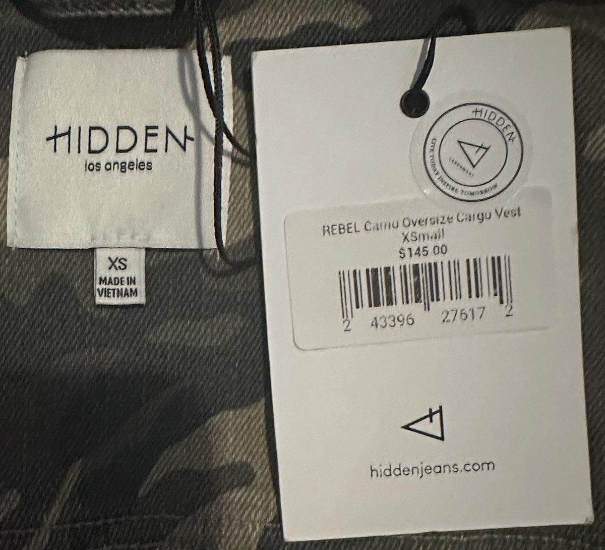 HIDDEN HIDDEN Camo Vest Size XS / US 0-2 / IT 36-38 - 3 Thumbnail