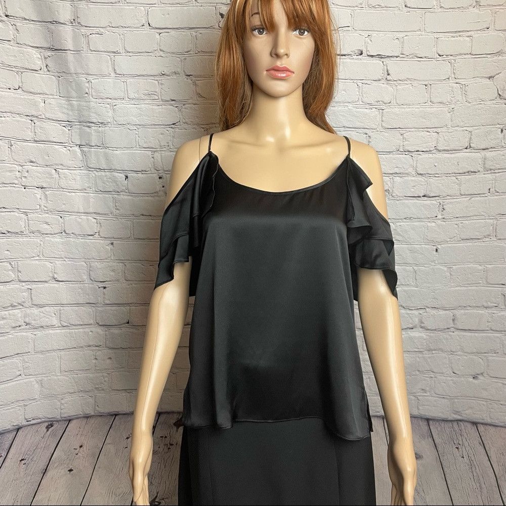 CAMI NYC NWT New $168 Cami NYC The Samantha Cold Shoulder Silk Top B Size S / US 4 / IT 40 - 3 Thumbnail