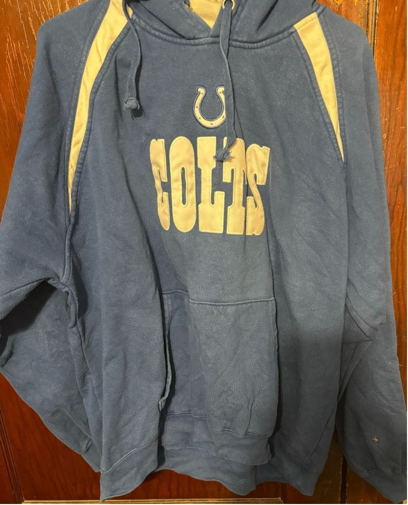 The Unbranded Brand Indianapolis Colts Hoodie Mens L (?) White Blue Sweatshirt Size US L / EU 52-54 / 3 - 1 Thumbnail