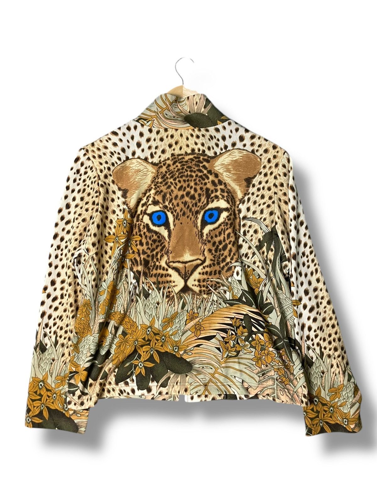 Japanese Brand × Vintage Japanese Brand Leopard Face Print Light Jacket (83) Size US XXS / EU 40 - 5 Thumbnail
