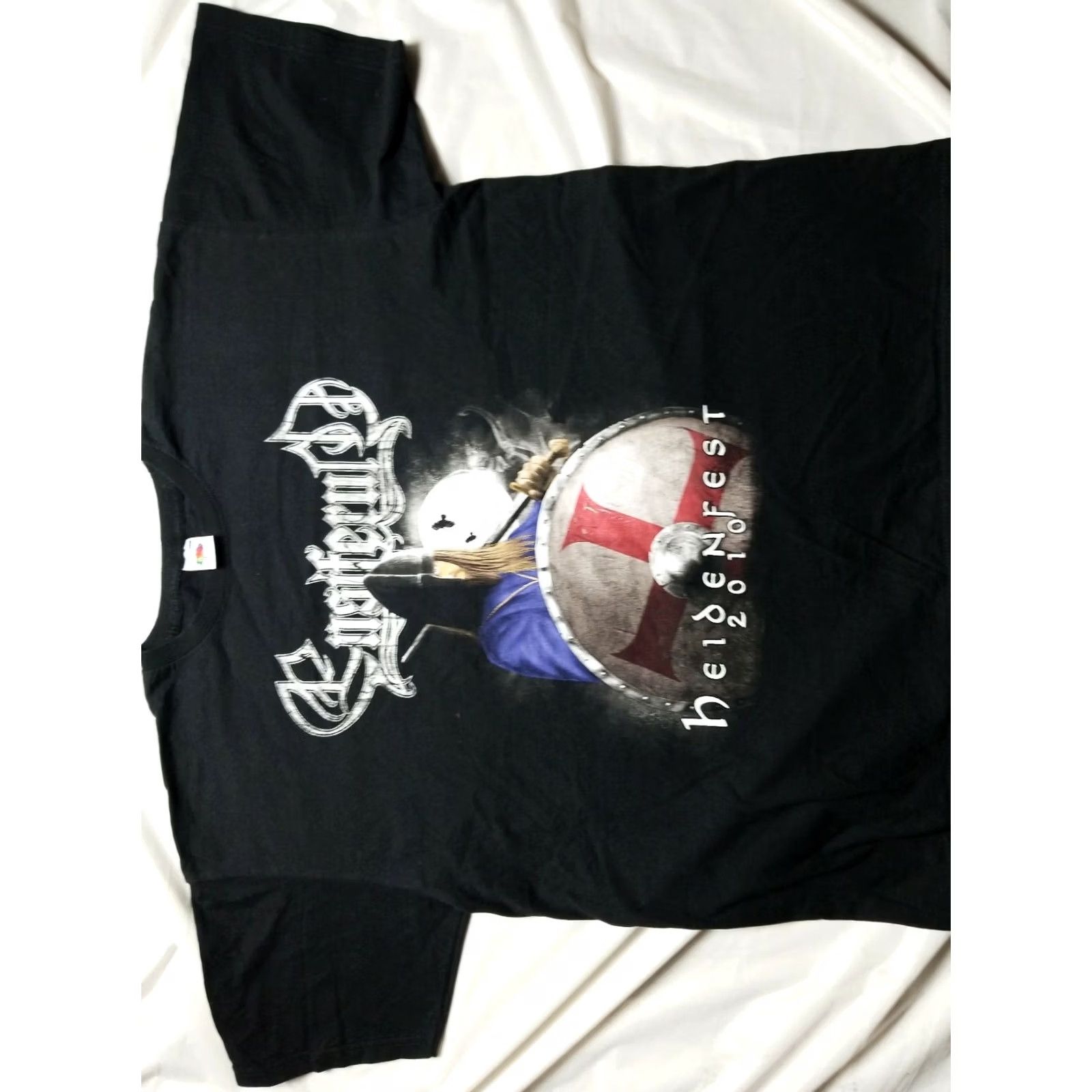 Fruit Of The Loom Vintage Black Metal Shirt XXL Fruit of the Loom Mens Size US XXL / EU 58 / 5 - 6 Thumbnail