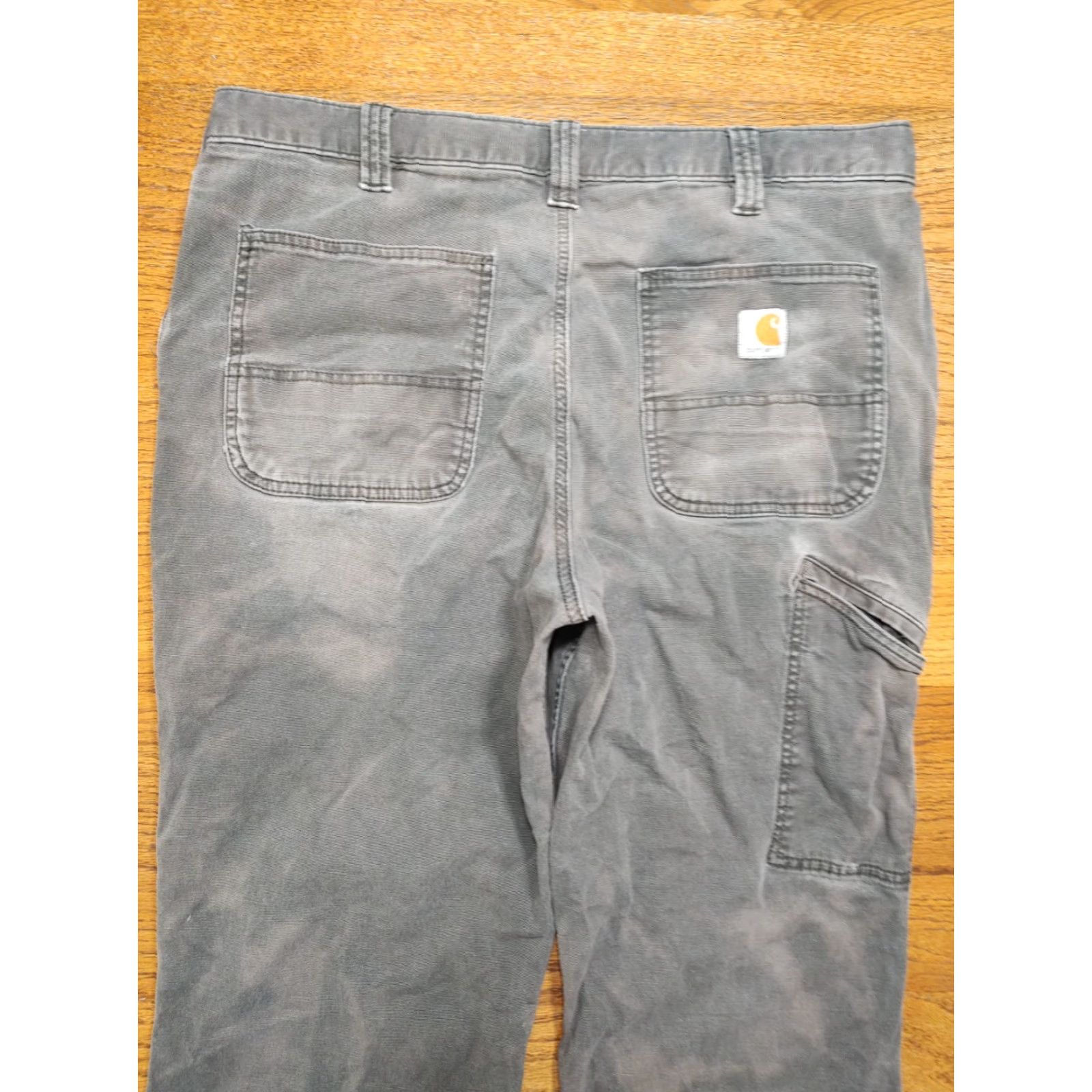 Carhartt Carhartt Pants Mens 36x30 Acid Wash Tie Dye Olive Green Canvas Distressed Relax Size US 36 / EU 52 - 5 Thumbnail