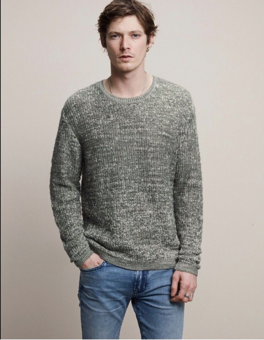 John Varvatos LS Crew with Jacquard finish Small Size US S / EU 44-46 / 1 - 1 Thumbnail