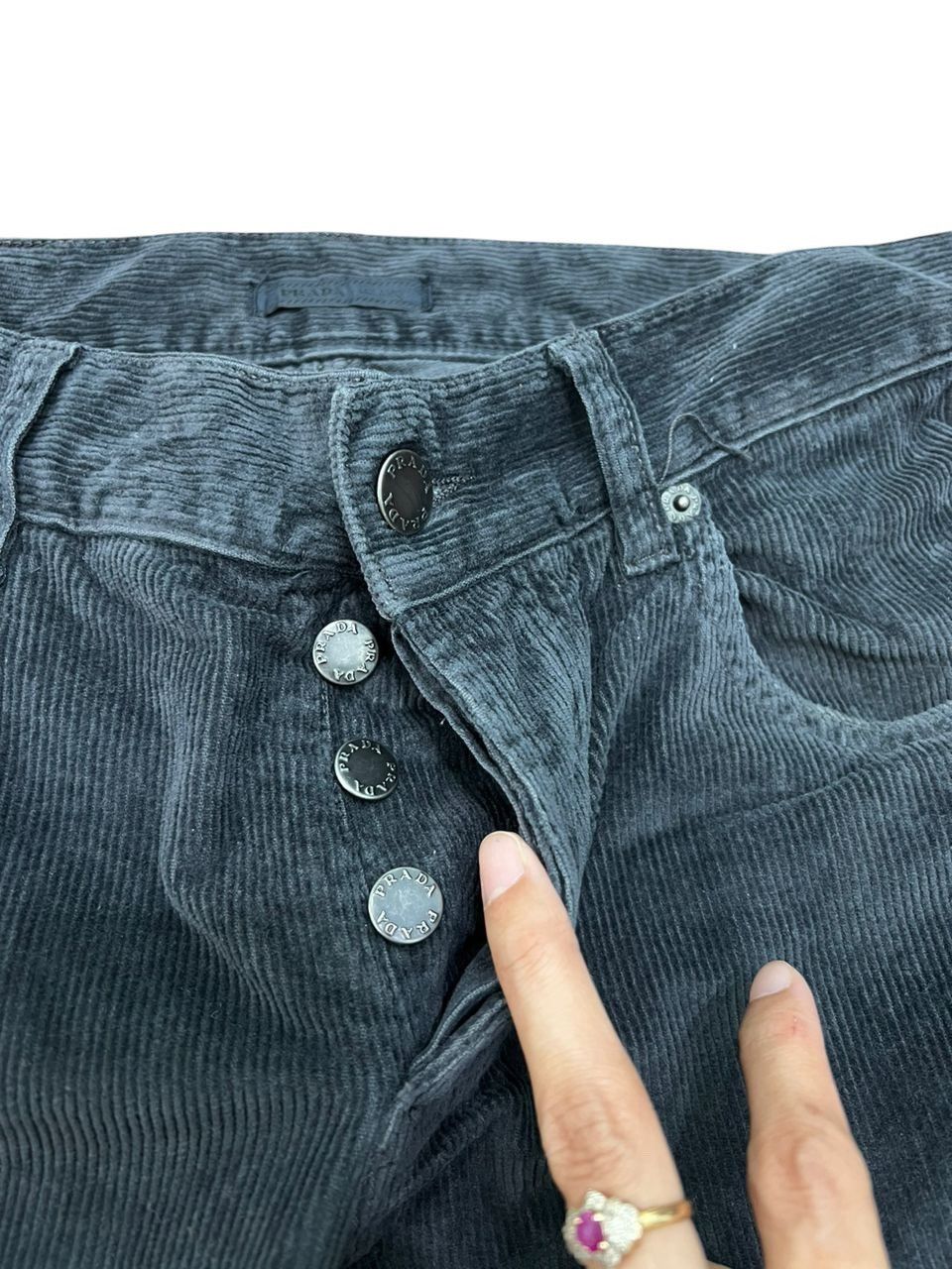 Designer × Prada Vintage Prada Tight Fit Stretchable Corduroy Pants Size US 28 / EU 44 - 6 Thumbnail