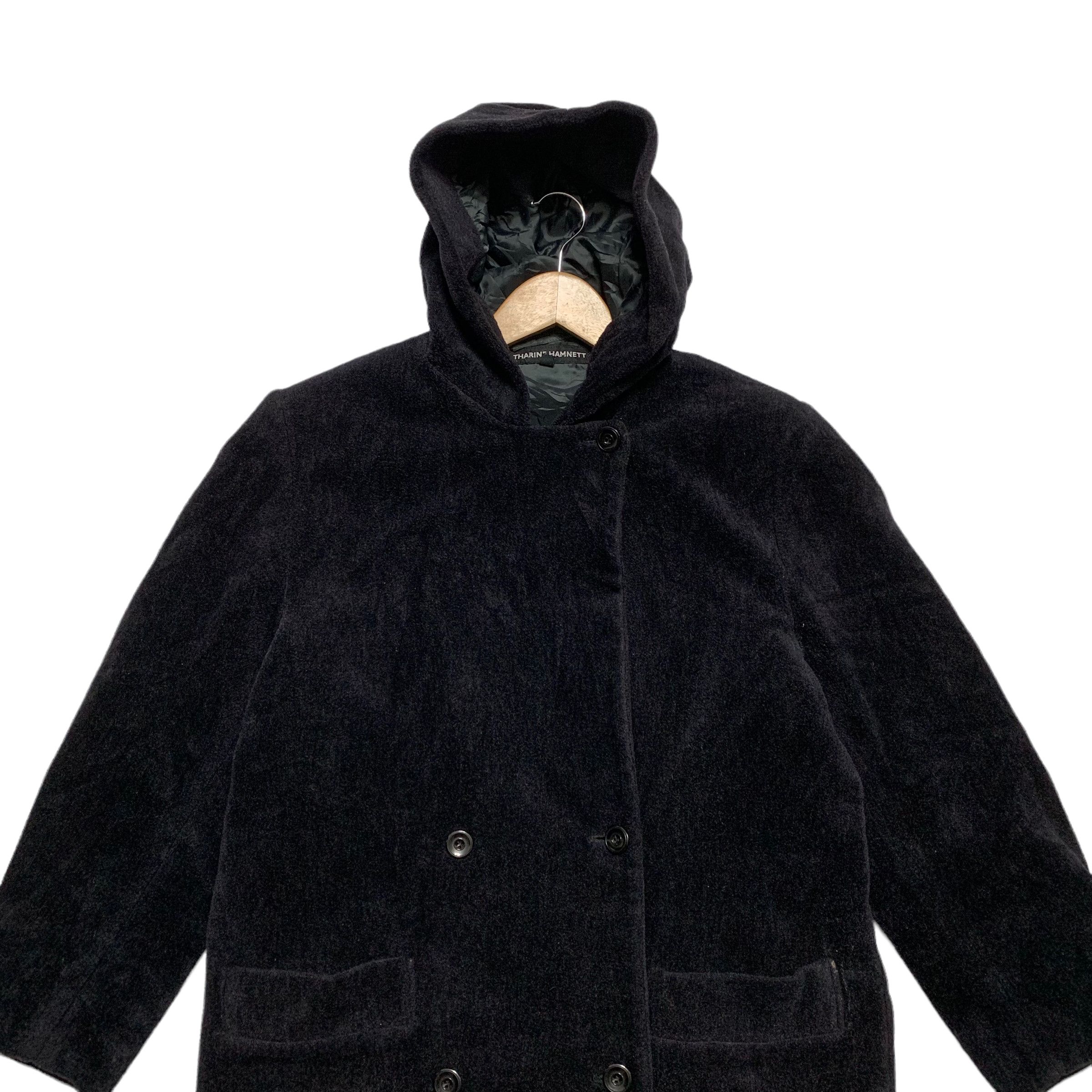 Katharine Hamnett London Katherine Hamnett Hooded Wool Coat Size US M / EU 48-50 / 2 - 4 Thumbnail