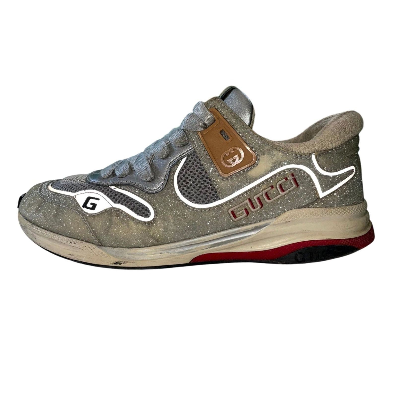 Gucci Gucci "Ultra Space" Silver Sneakers Size US 9.5 / EU 42-43 - 1 Thumbnail