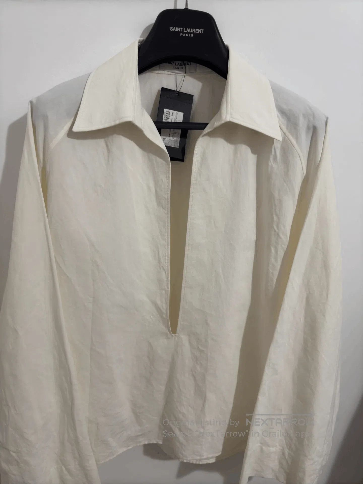 Saint Laurent Paris Saint Laurent SLP23SS Runway Linen Shirt. Size S / US 4 / IT 40 - 3 Thumbnail