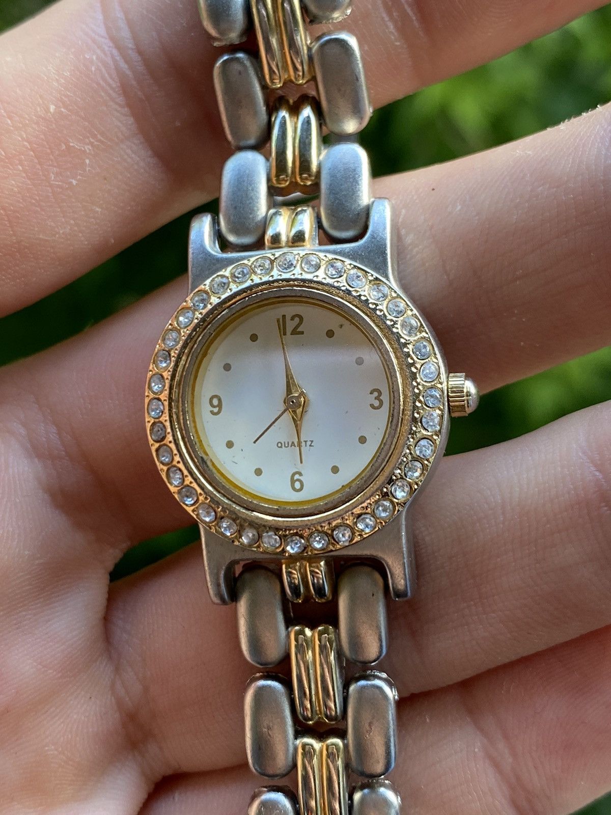 Japanese Brand × Jewelry × Vintage Elegant Ladies Watch with Crystals - Two-Tone Style Size ONE SIZE - 8 Thumbnail