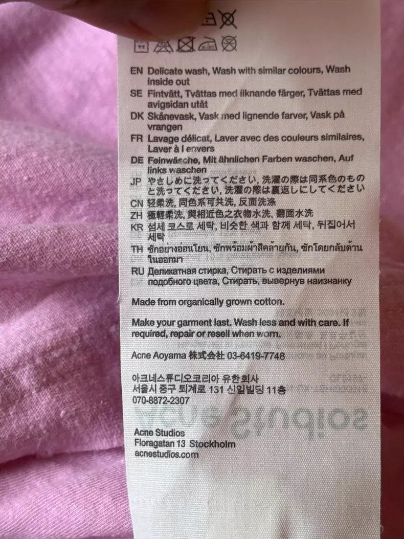 Acne Studios acne studios 1996 pink long-sleeved shirt Size US XS / EU 42 / 0 - 3 Thumbnail