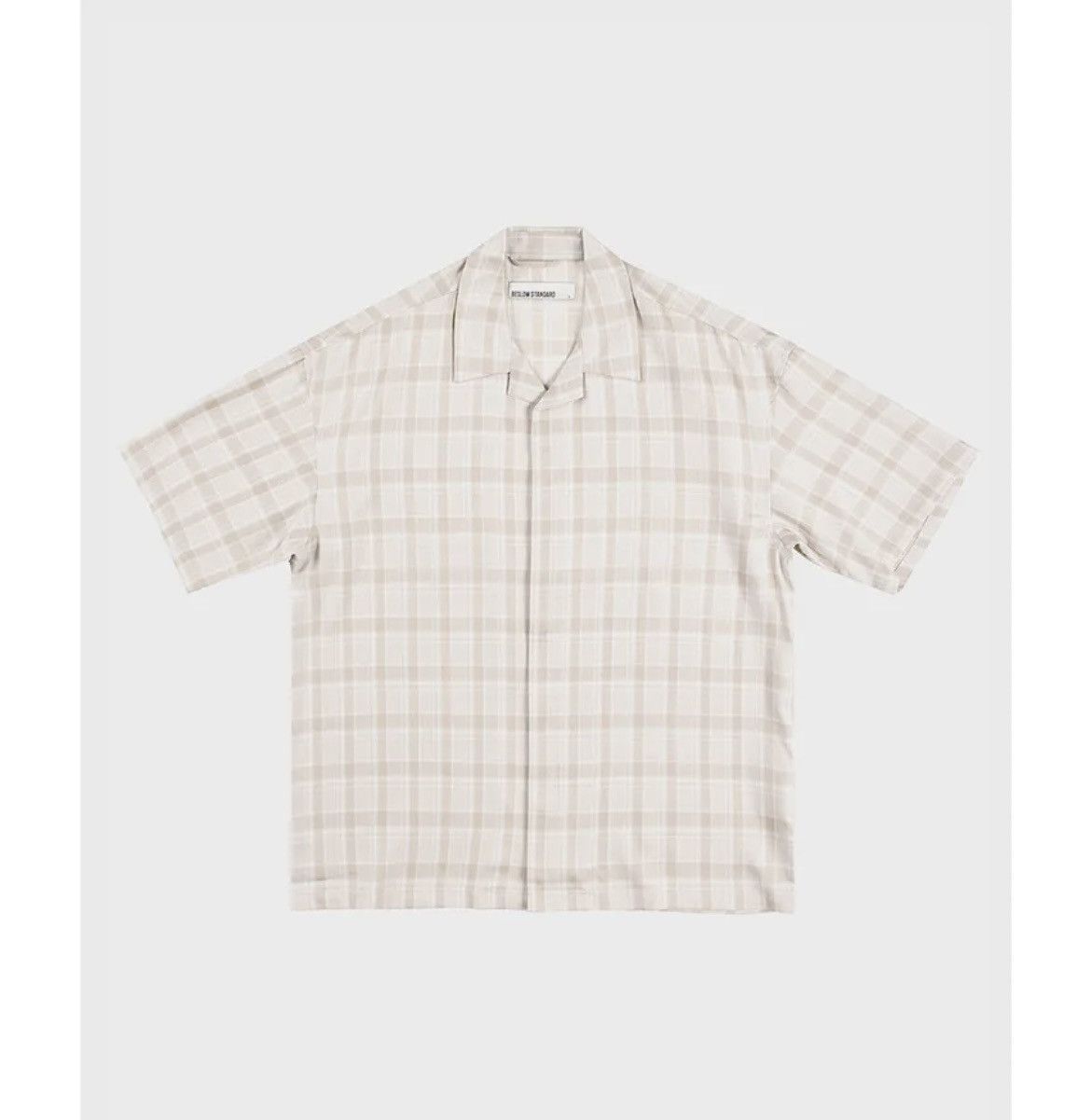 Beams Plus BESLOW Open Collar Check Half Sleeve Shirt Beige Check Size US L / EU 52-54 / 3 - 6 Thumbnail
