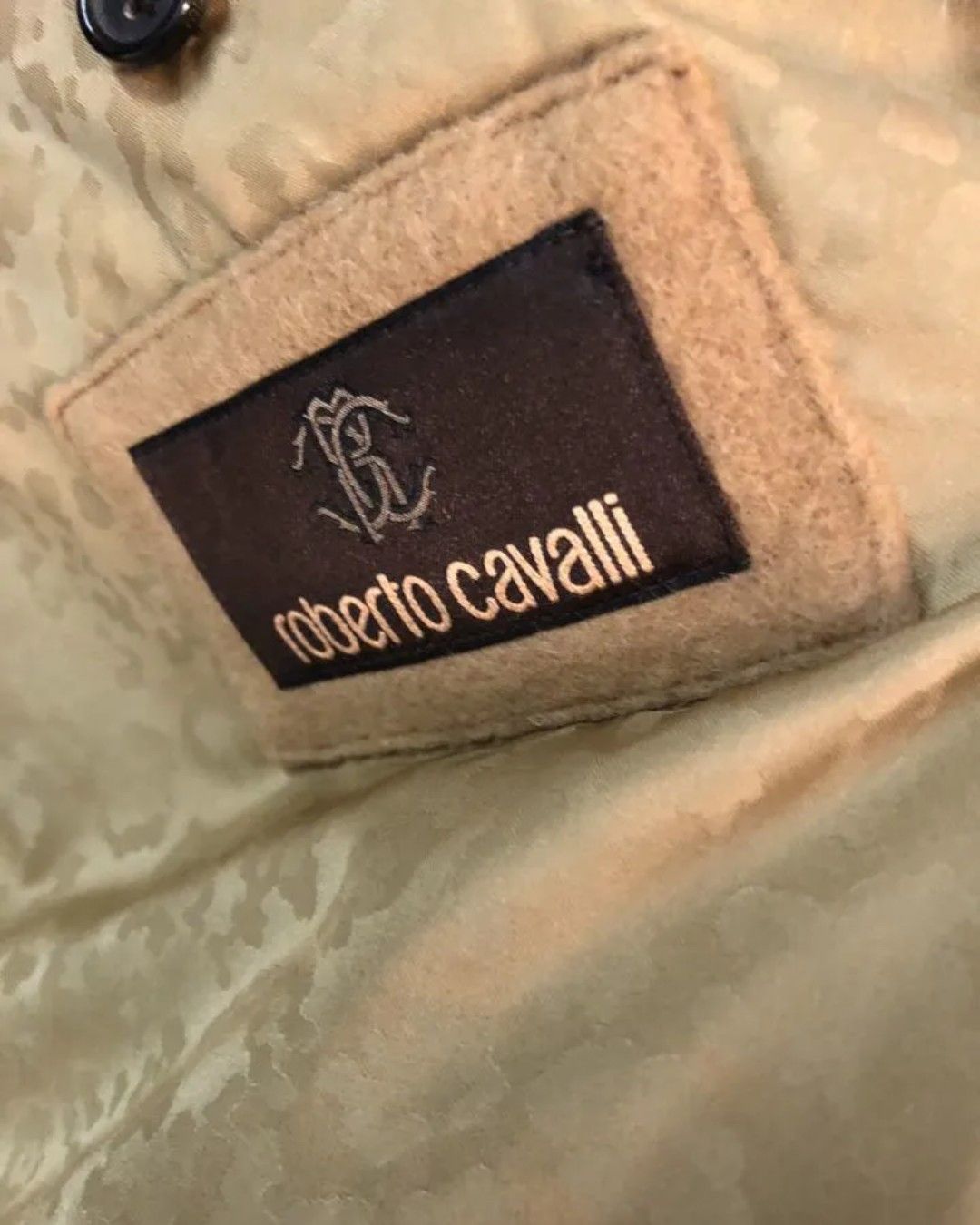 Roberto Cavalli F/W 2009 RUNWAY CAMEL HAIR HEAVY COAT WITH FOX FUR COLLAR Size US L / EU 52-54 / 3 - 5 Thumbnail