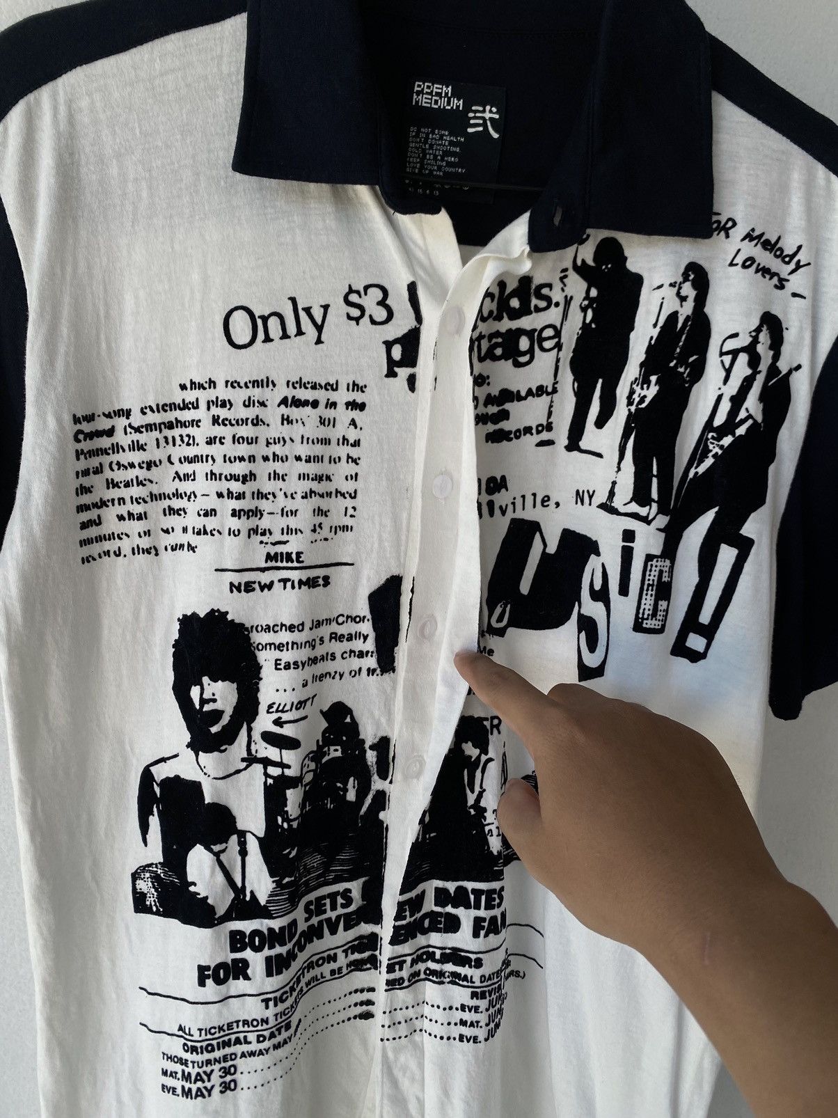 PPFM Y2K PPFM Hidden Button Punk Style Size US M / EU 48-50 / 2 - 6 Thumbnail