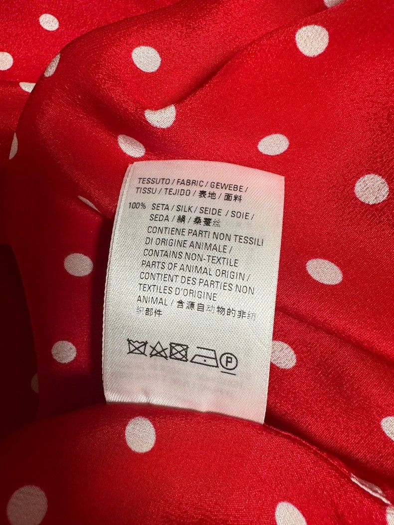 Balenciaga Balenciaga size 38 Silk shirt, red classic polka dot patte Size M / US 6-8 / IT 42-44 - 5 Thumbnail