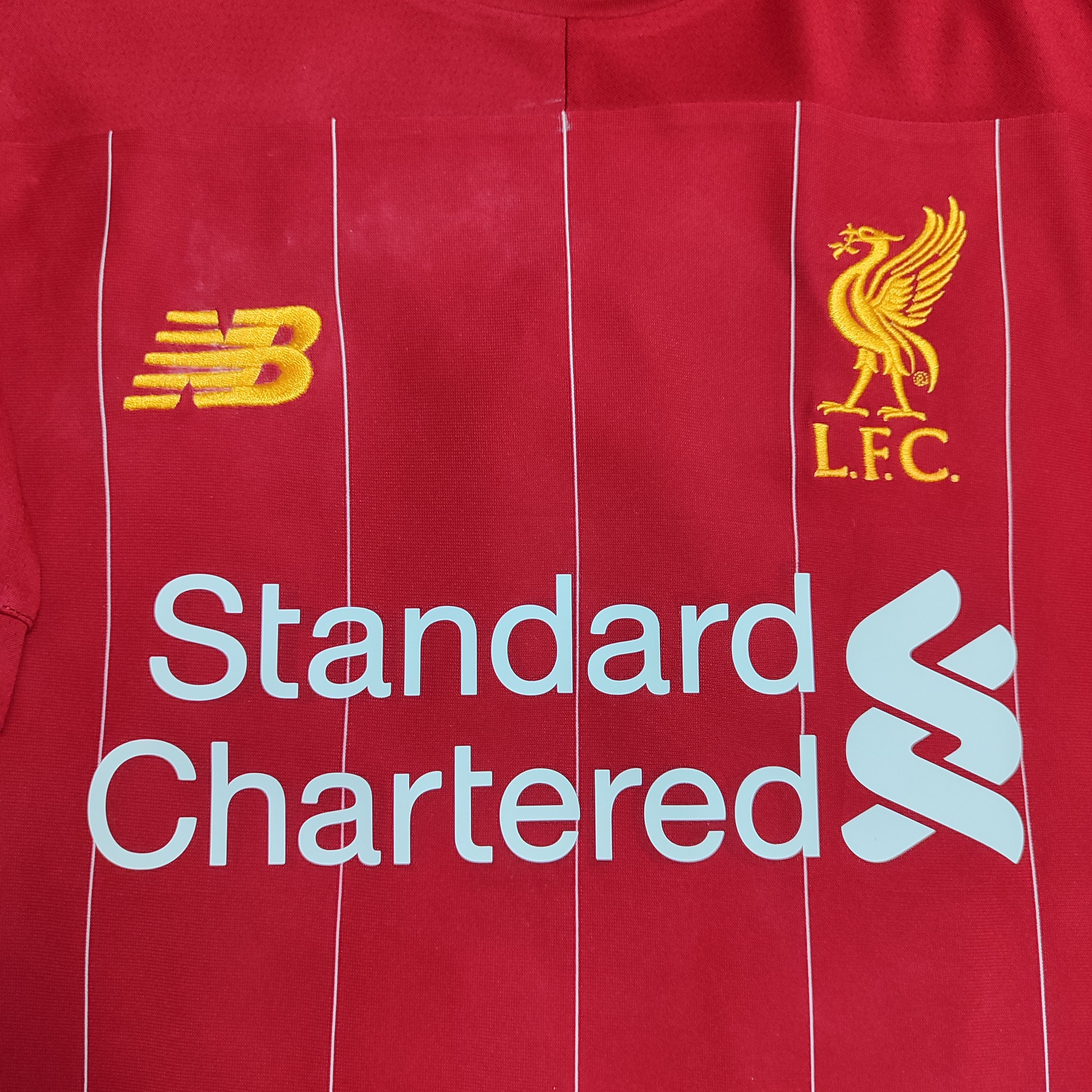 New Balance Liverpool Home 2019-20 Player Issue Firmino #9 Soccer Jersey Size US L / EU 52-54 / 3 - 8 Thumbnail