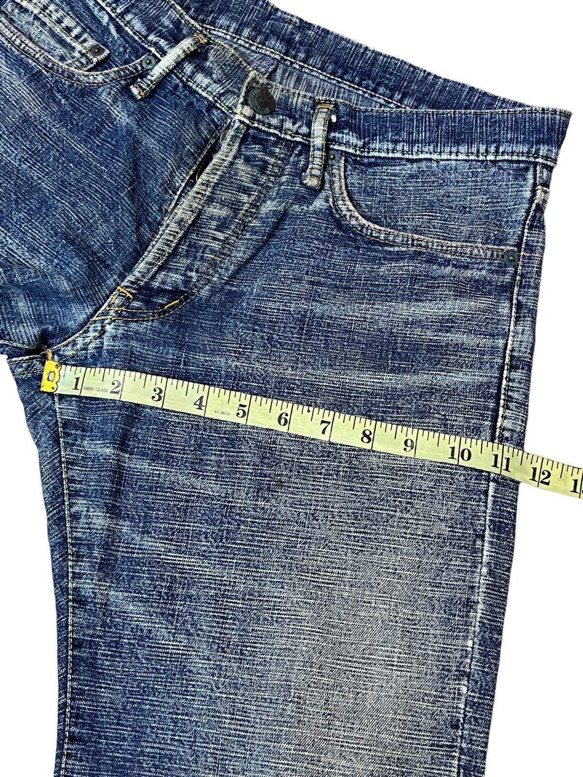 Japanese Brand SICK🔥JAPAN DENIM K.U. USA MELT INTO THE UNIVERSE JEANS Size US 32 / EU 48 - 14 Thumbnail