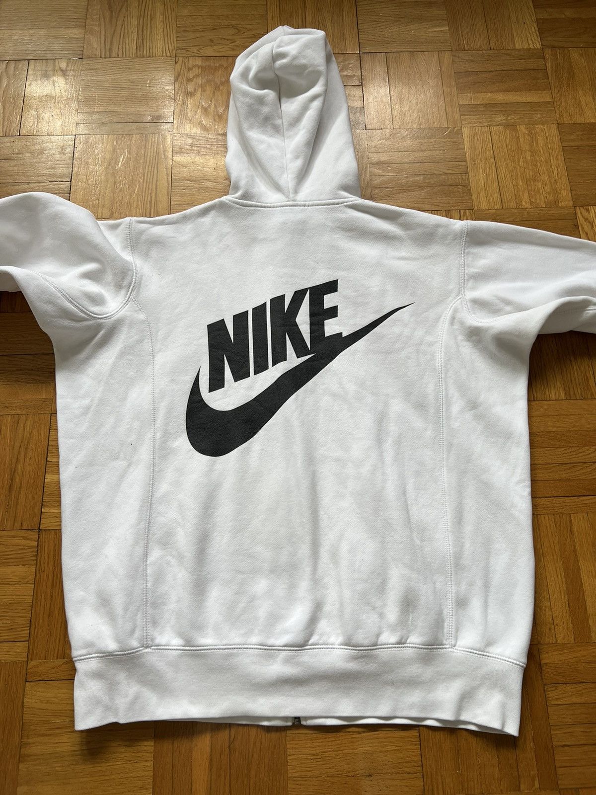 Nike × Vintage Baggy Hoodie Nike Small Logo Zipped Vintage 00’s Y2K Size US L / EU 52-54 / 3 - 2 Thumbnail