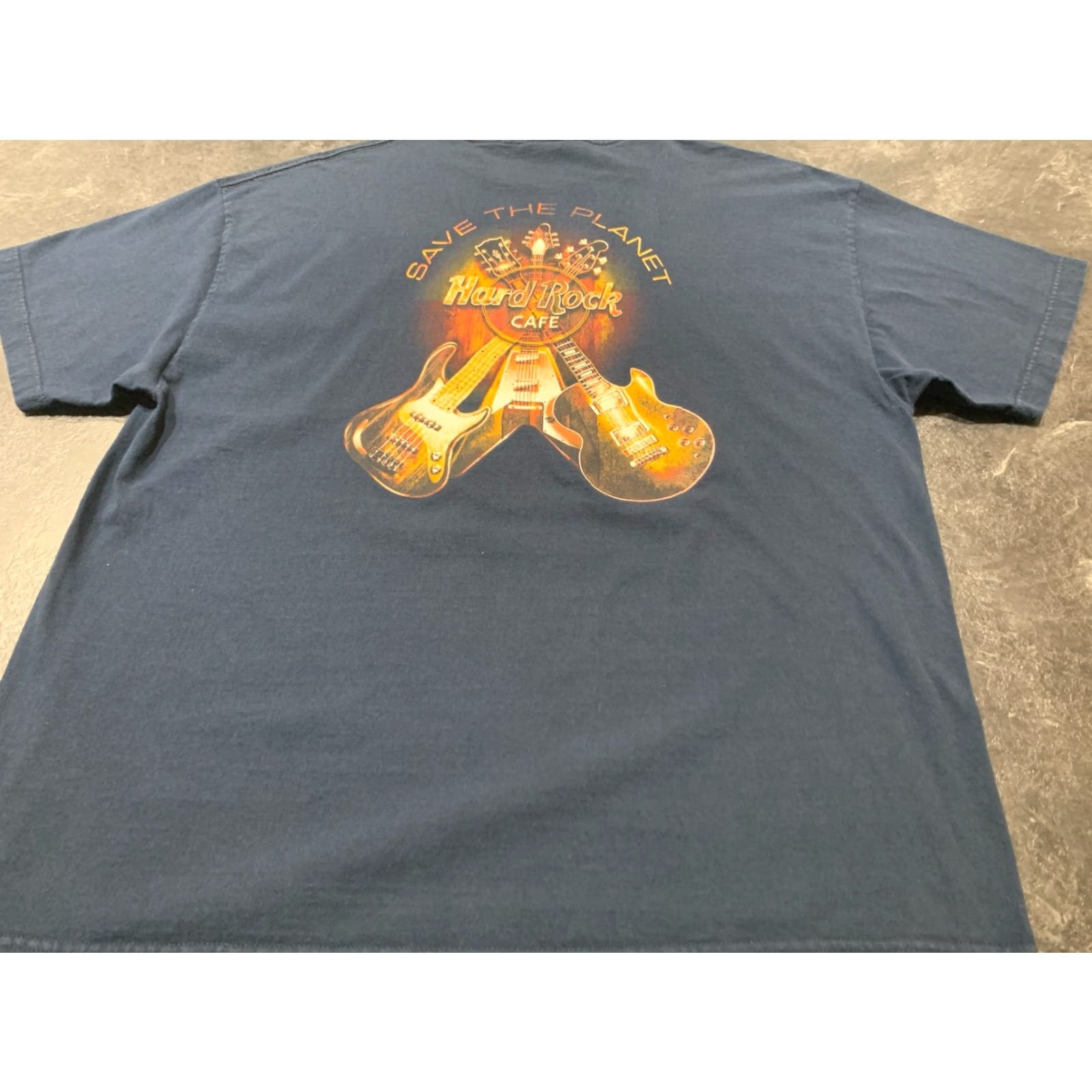 Hard Rock Cafe VINTAGE Hard Rock Cafe Nashville Save The Planet Guitar T-Shirt 2010s Men XXL Blue Music Streetwear Size US XXL / EU 58 / 5 - 2 Thumbnail